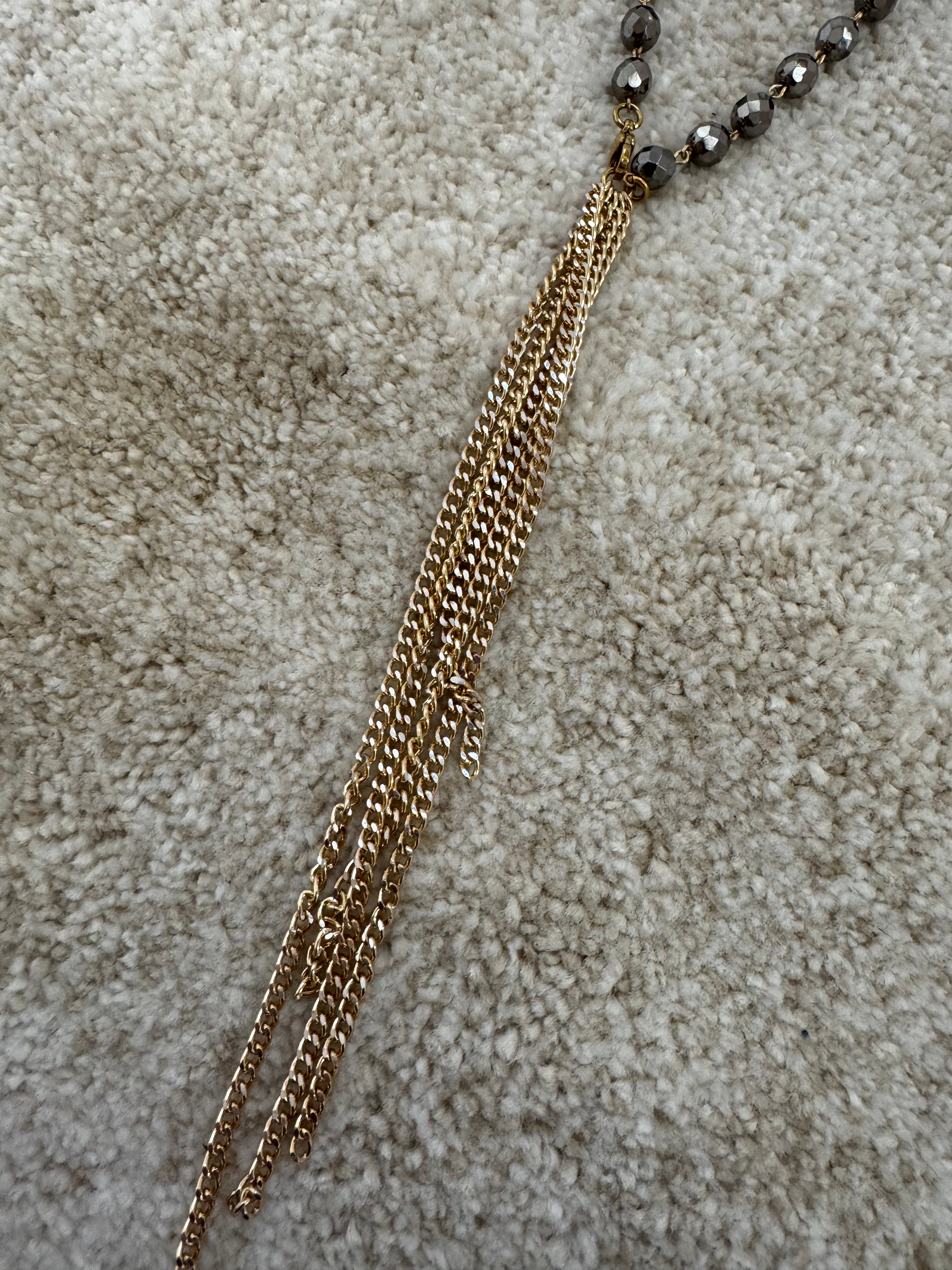 Collana cravattina Momi LILLY CON CRISTALLI O PERLE - catena ORO