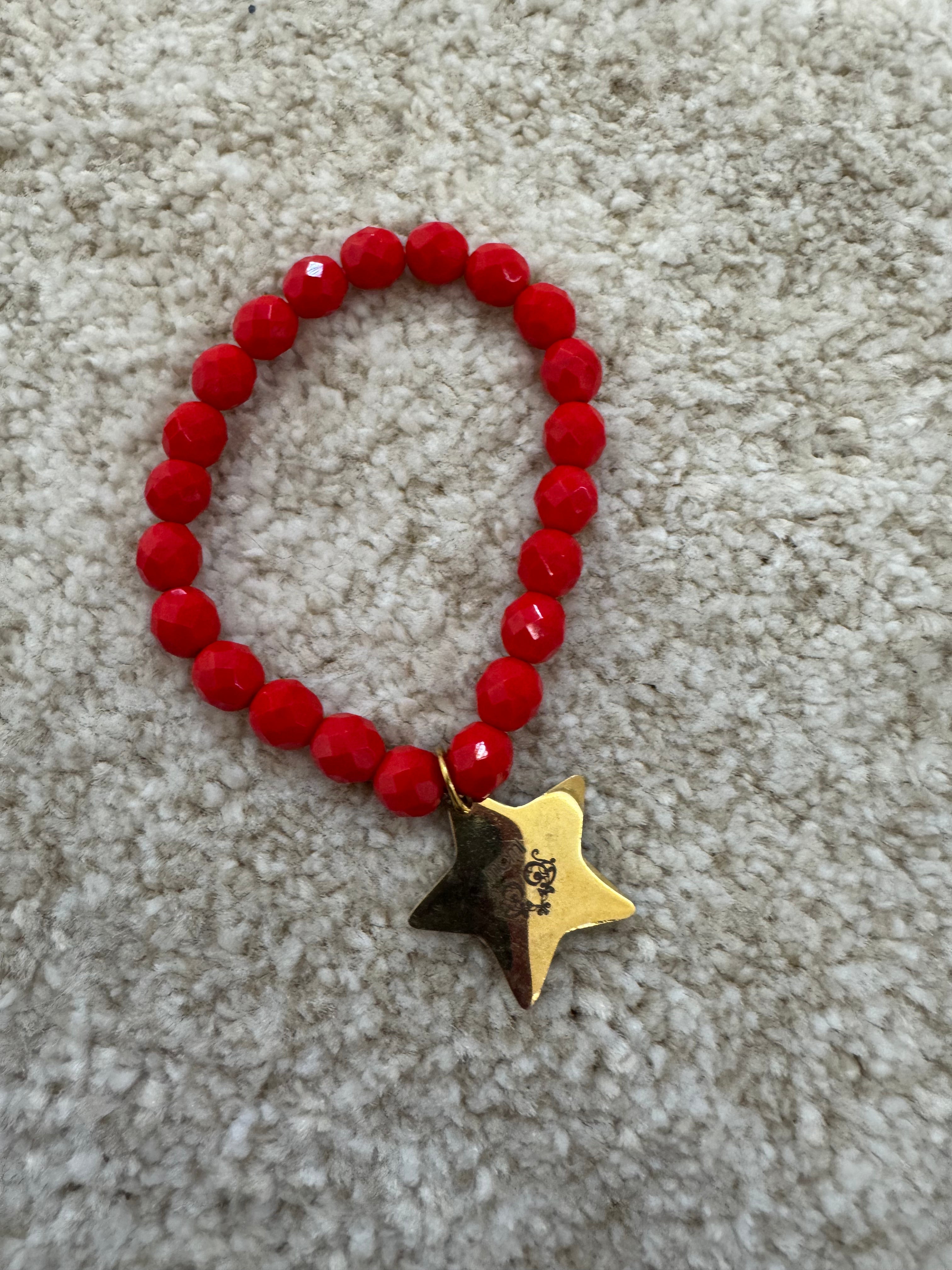 Bracciale con elastico Momi cristalli e ciondoli