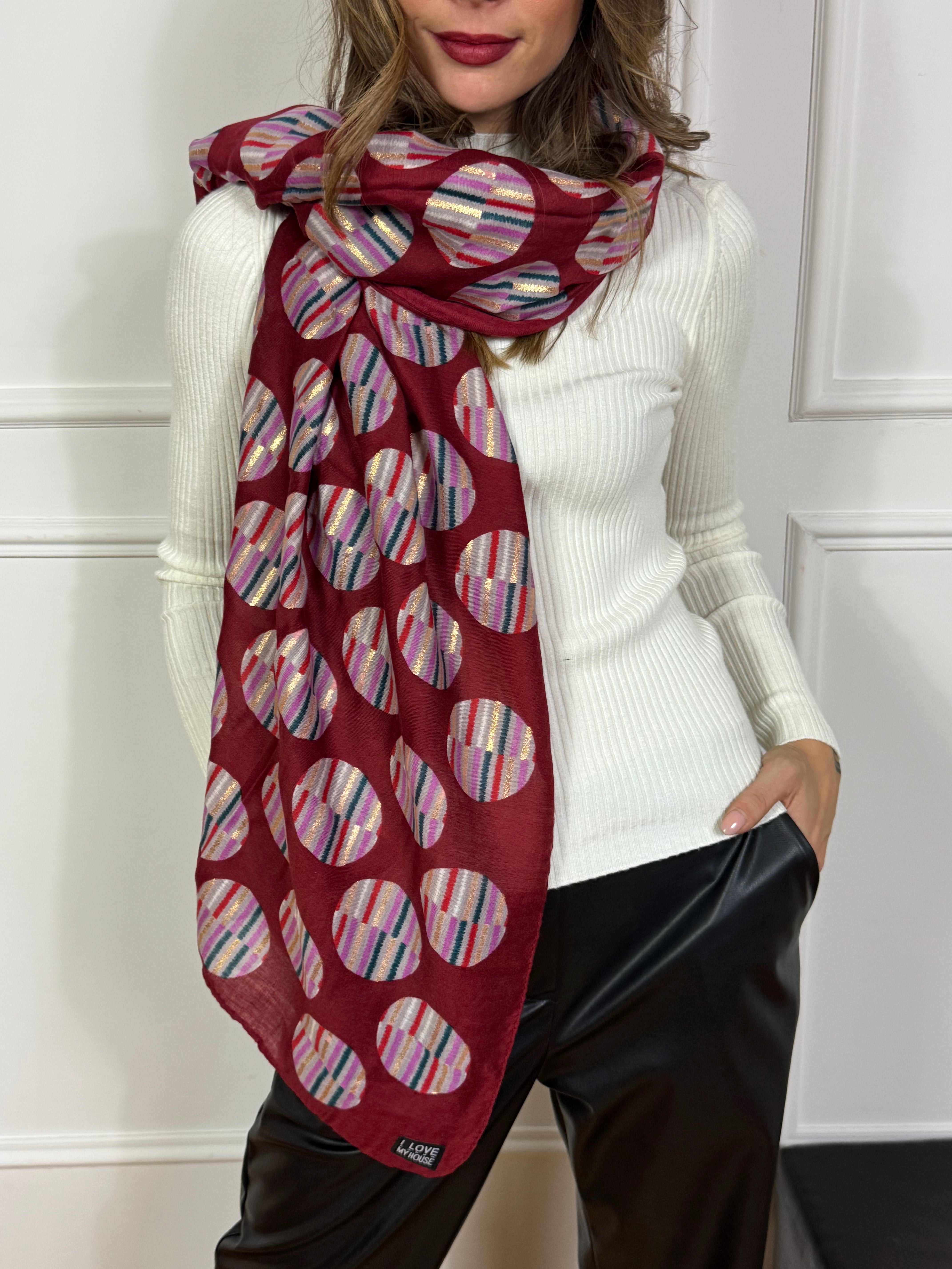 Foulard POIS CON DETTAGLI LAME'