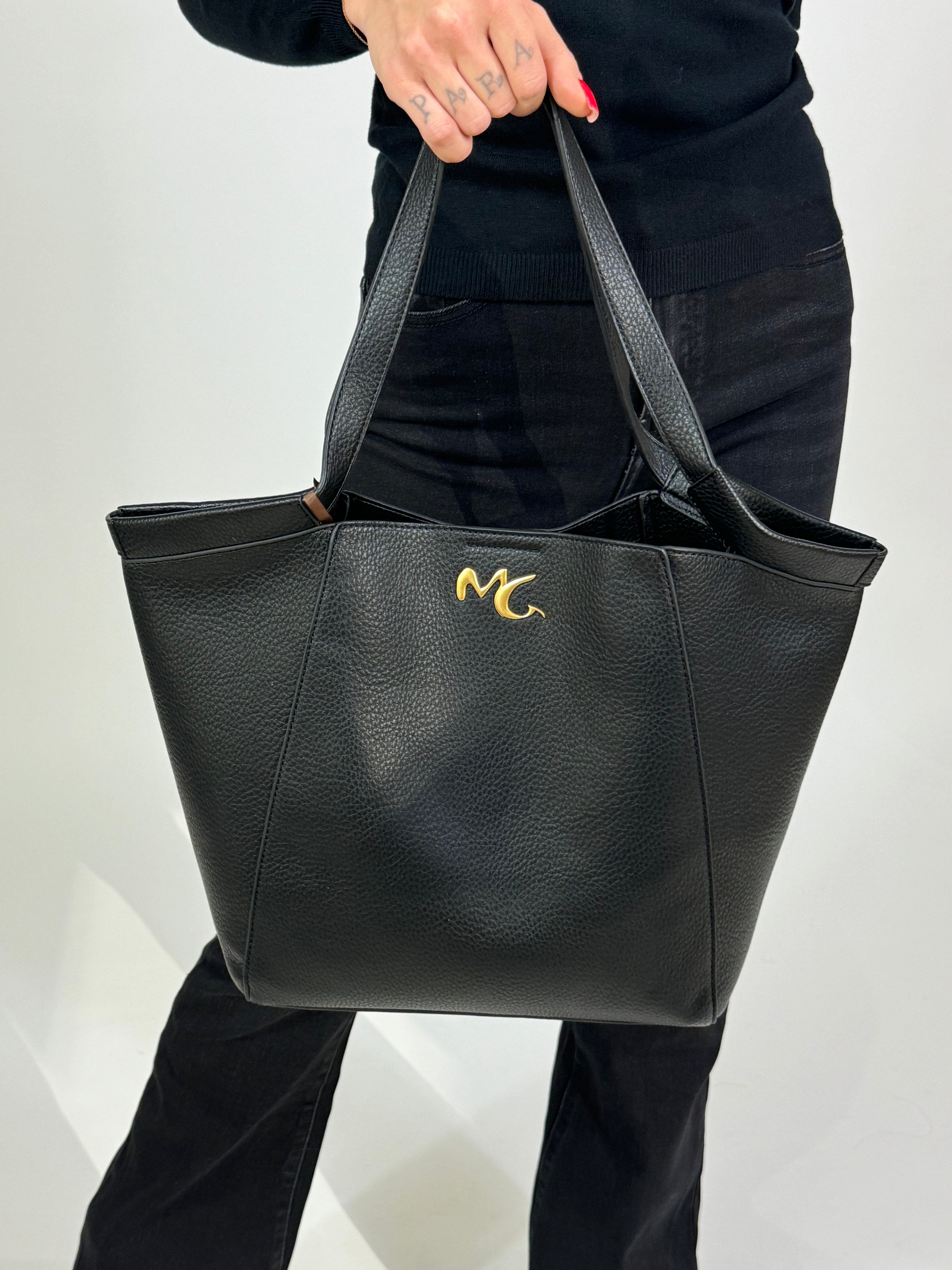 Borsa Manila Grace CESTA MAXI - TEXTURE MARTELLATA