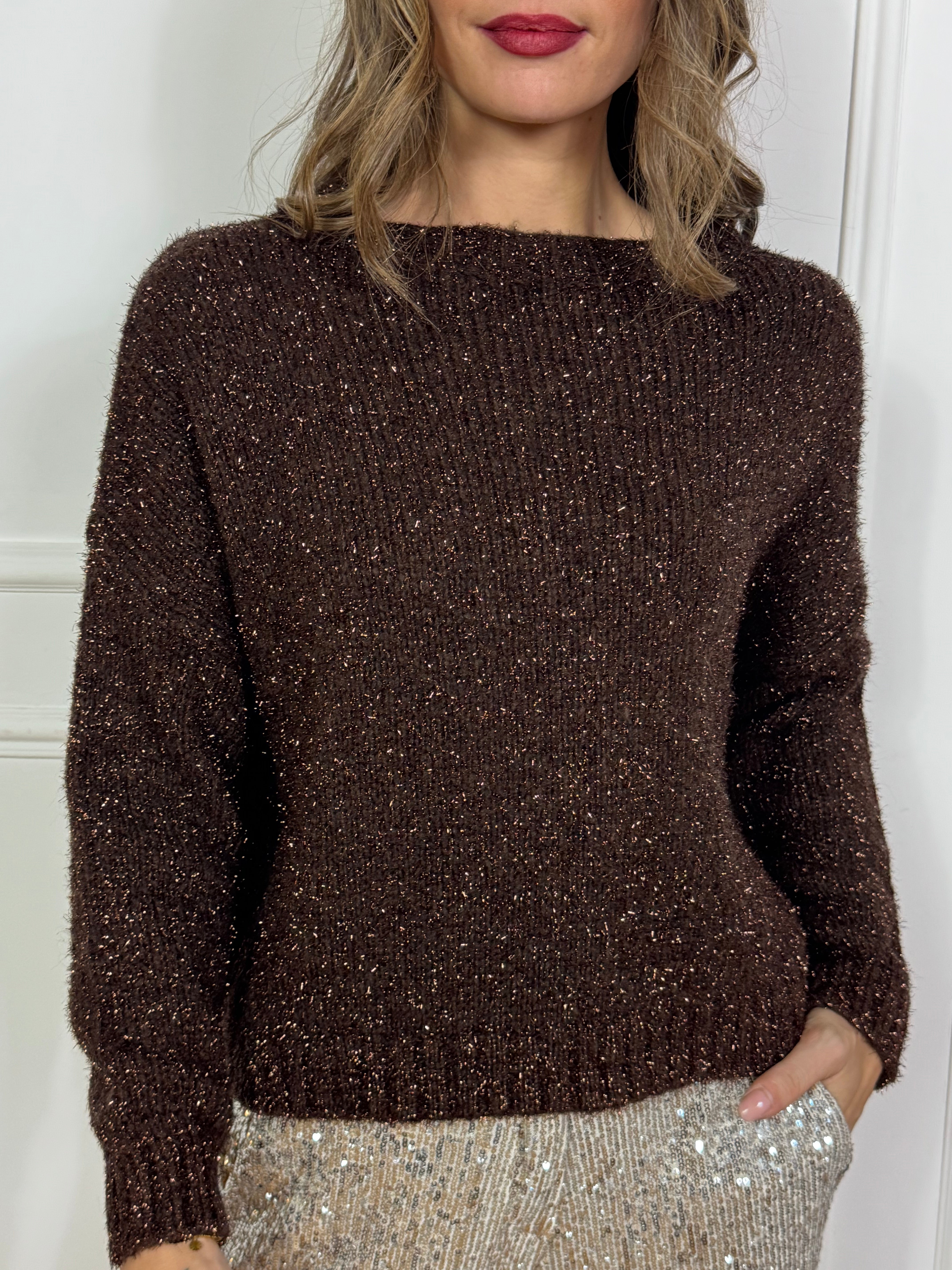 Maglia Kikisix filato lurex BARCHETTA