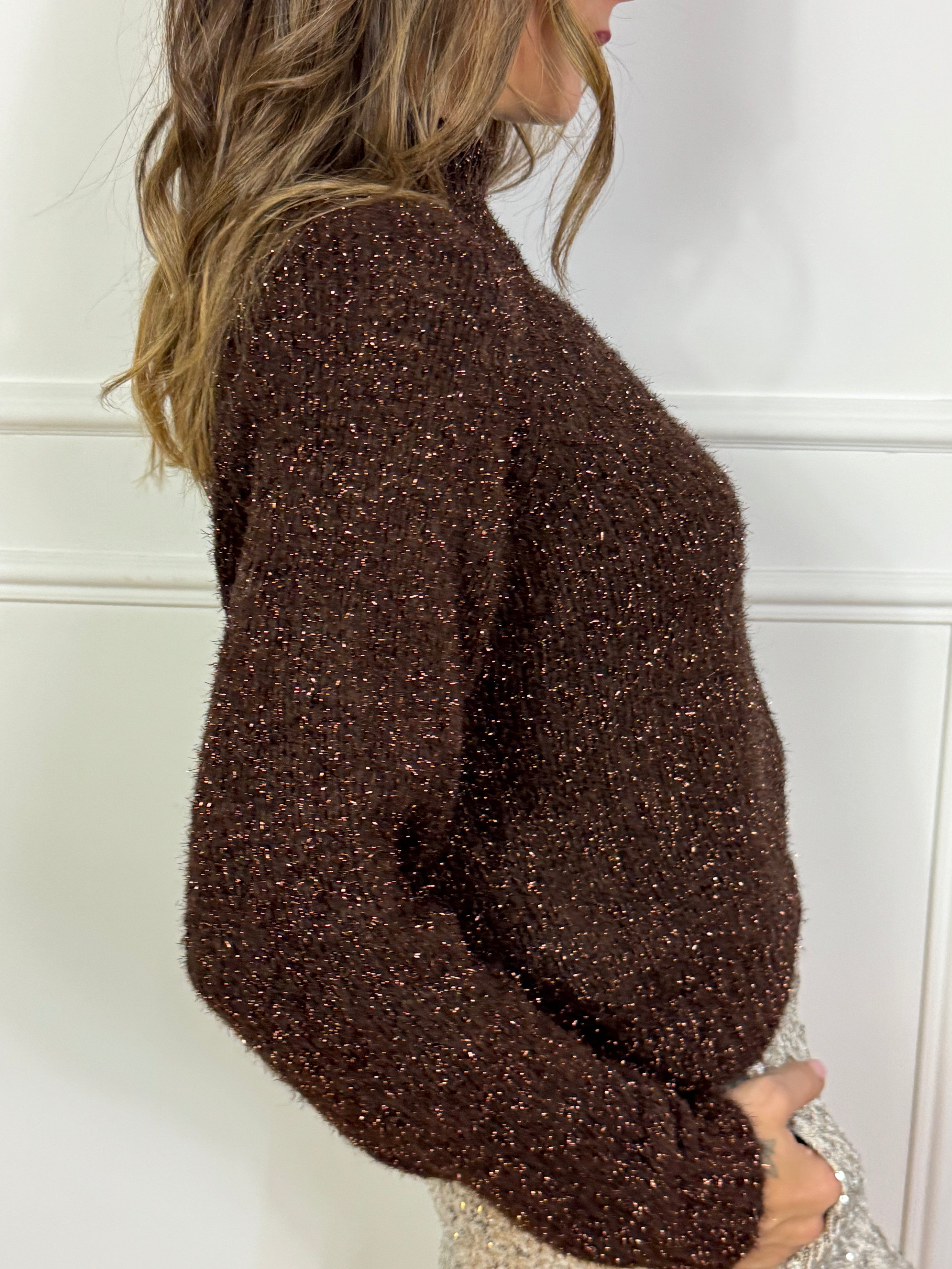 Maglia Kikisix filato lurex COLLO CICLISTA