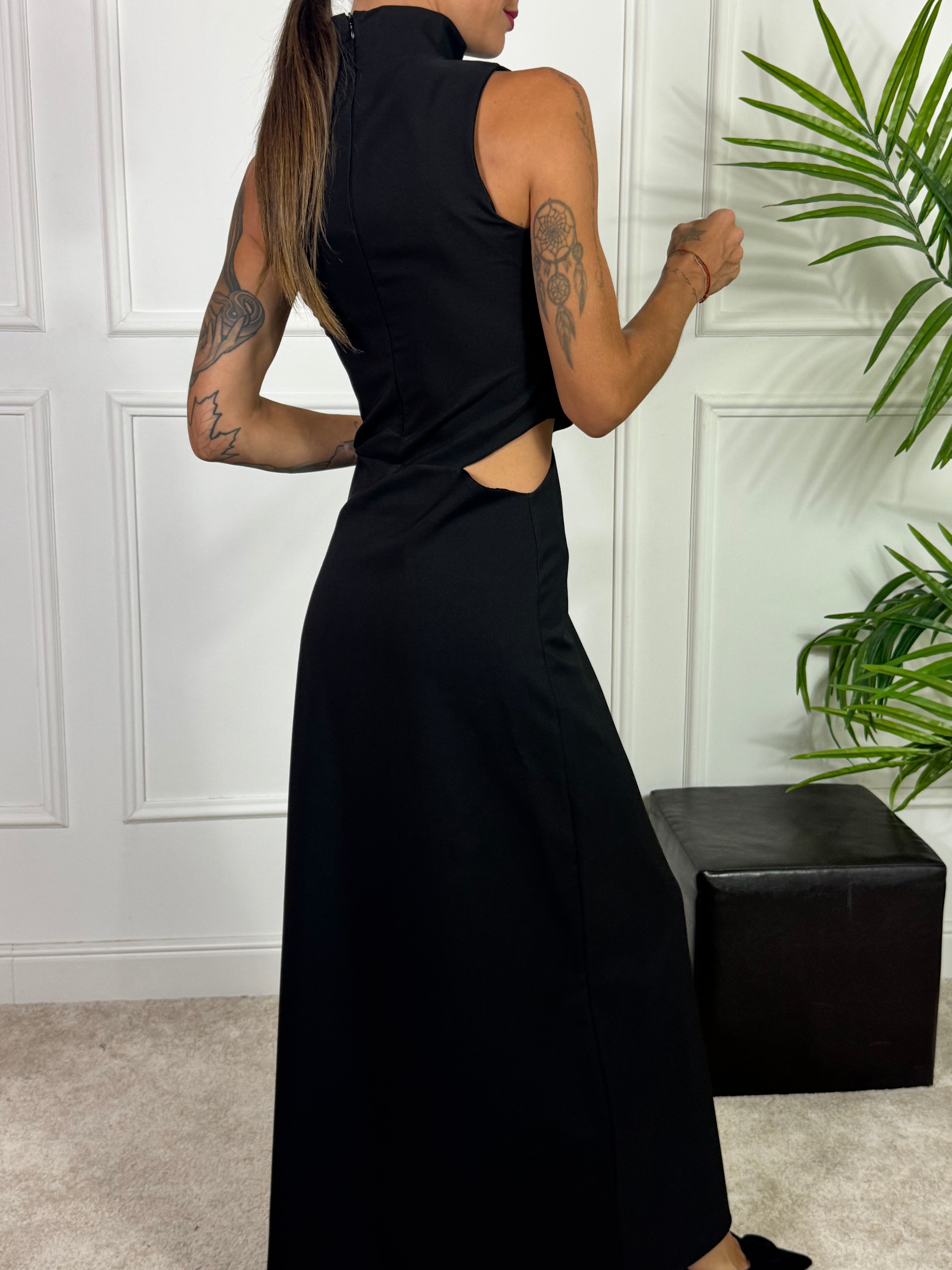 ABITO lungo Kontatto cut-out fianchi