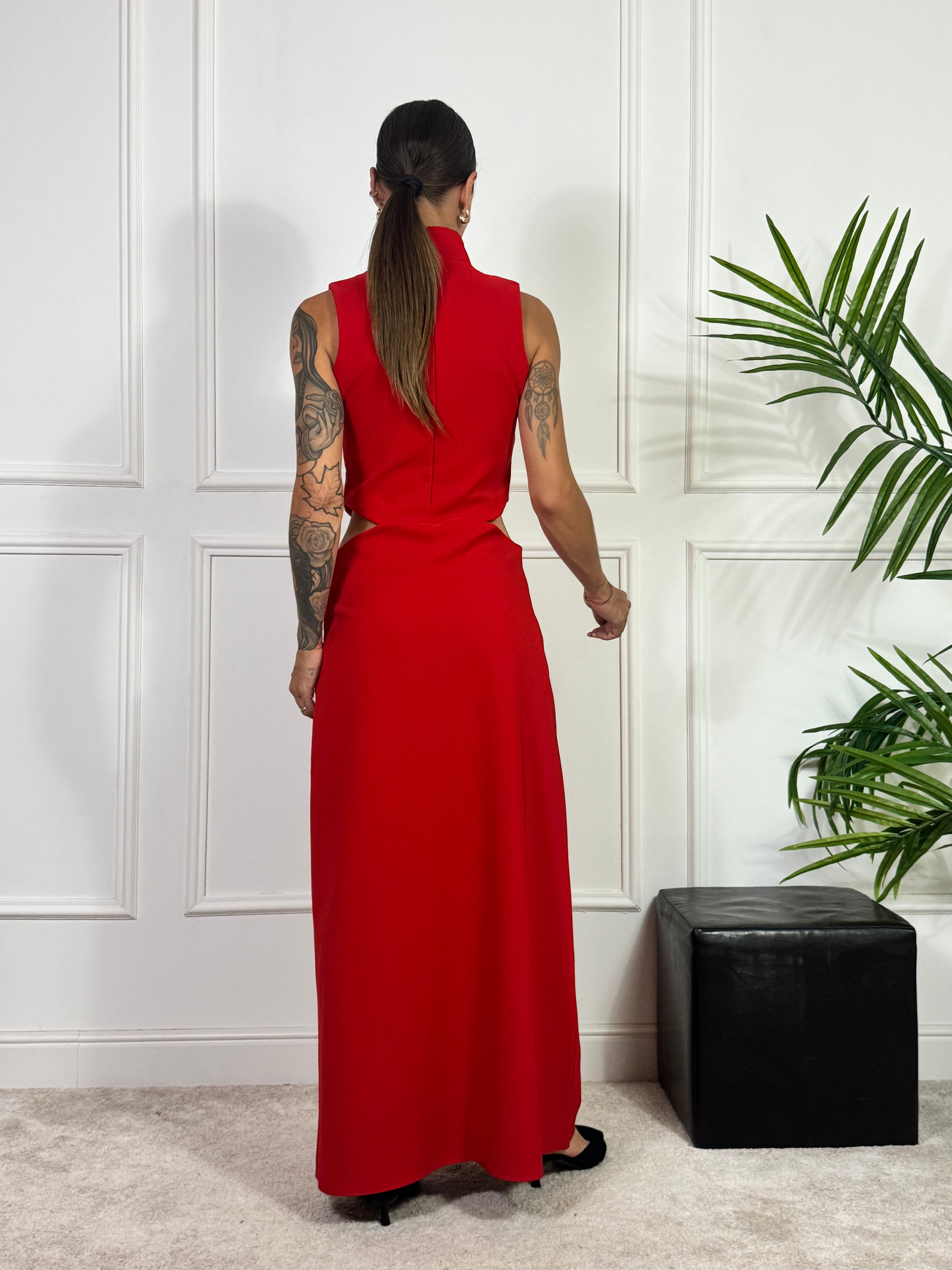 ABITO lungo Kontatto cut-out fianchi