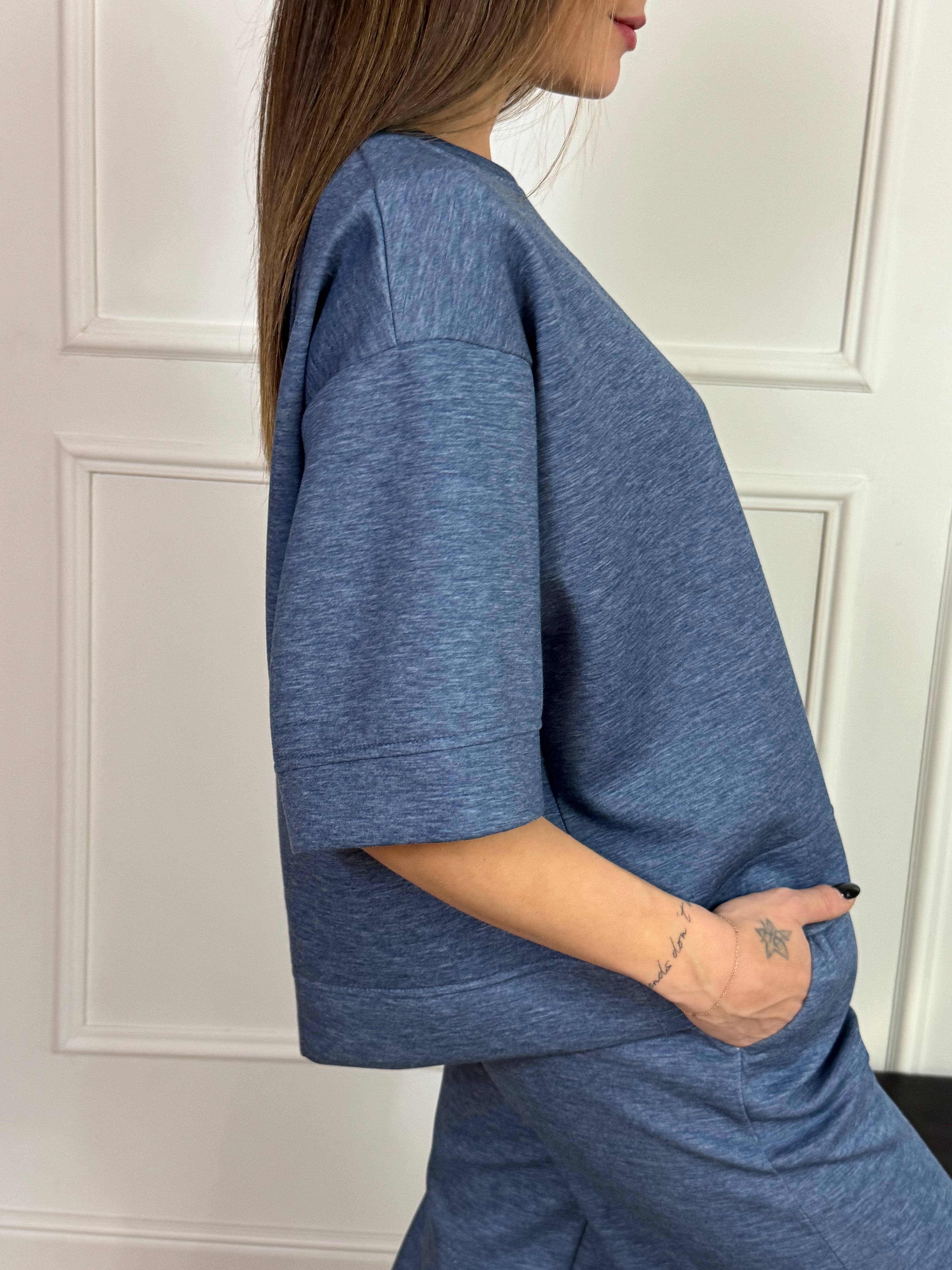 Felpa in tessuto tecnico VICTORIA ILMH manica corta