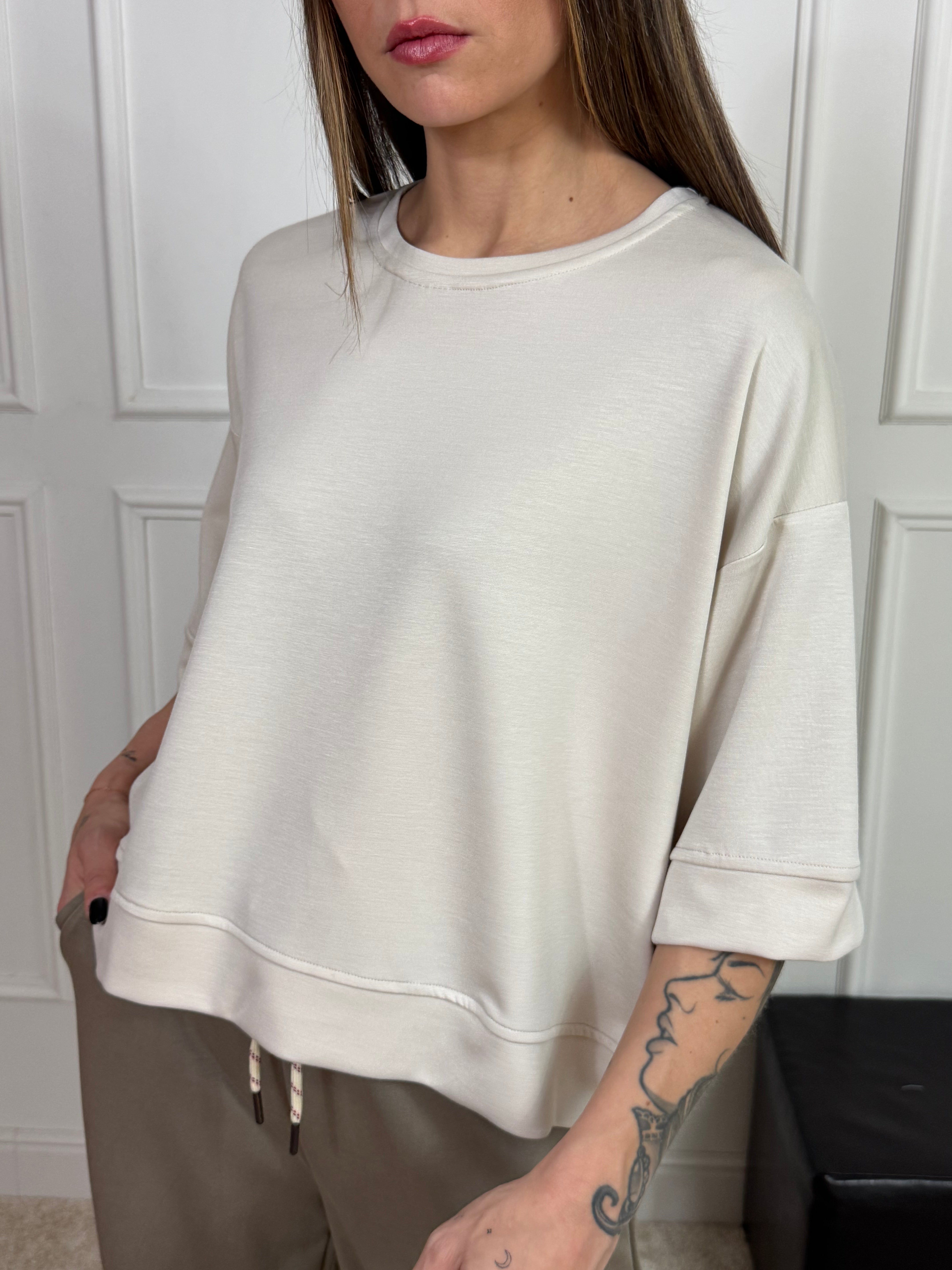 Felpa in tessuto tecnico VICTORIA ILMH manica corta