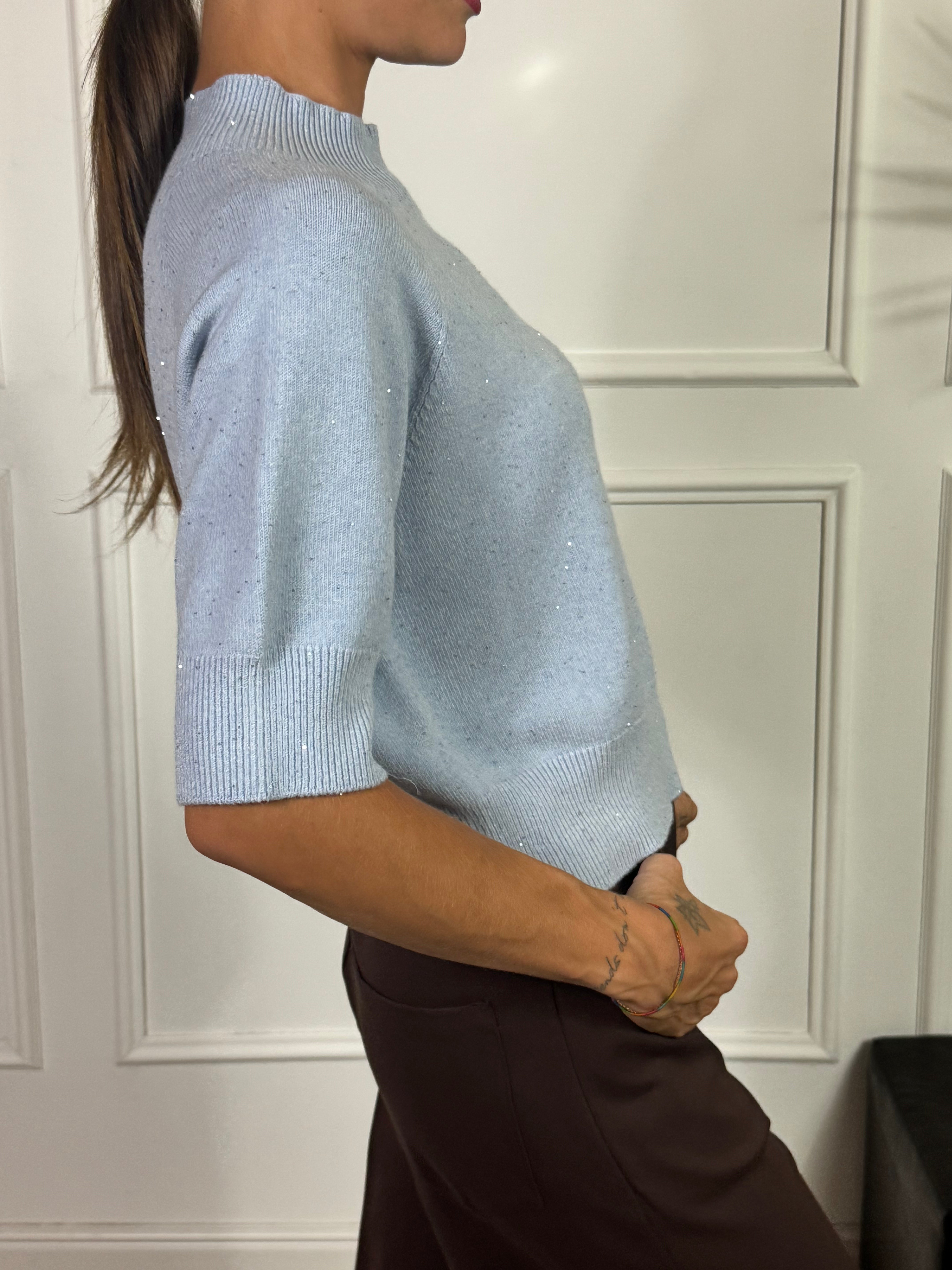 Maglia scatoletta manica media Kontatto BRILLANTINI