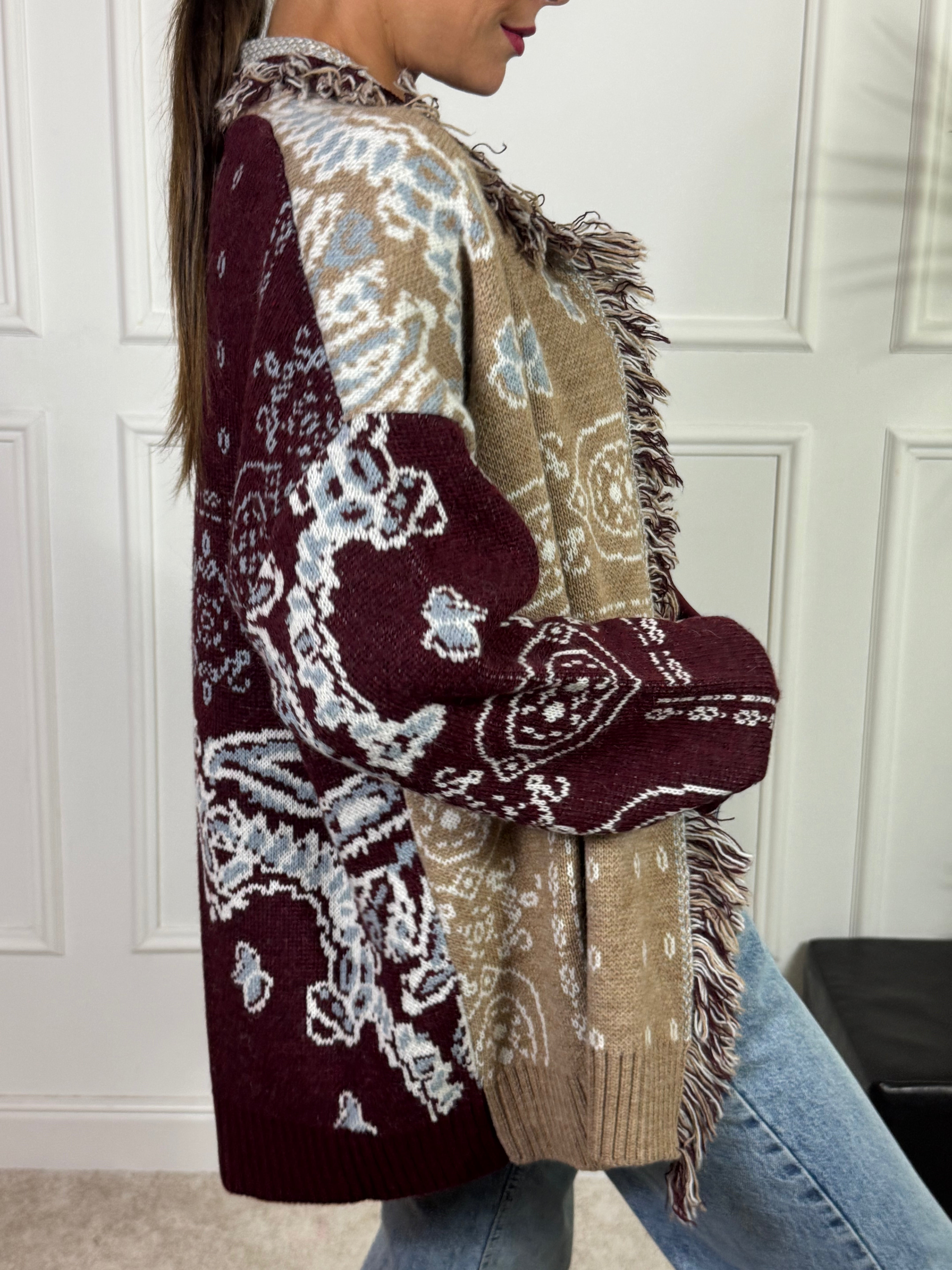 Cardigan fantasia bandana Kontatto