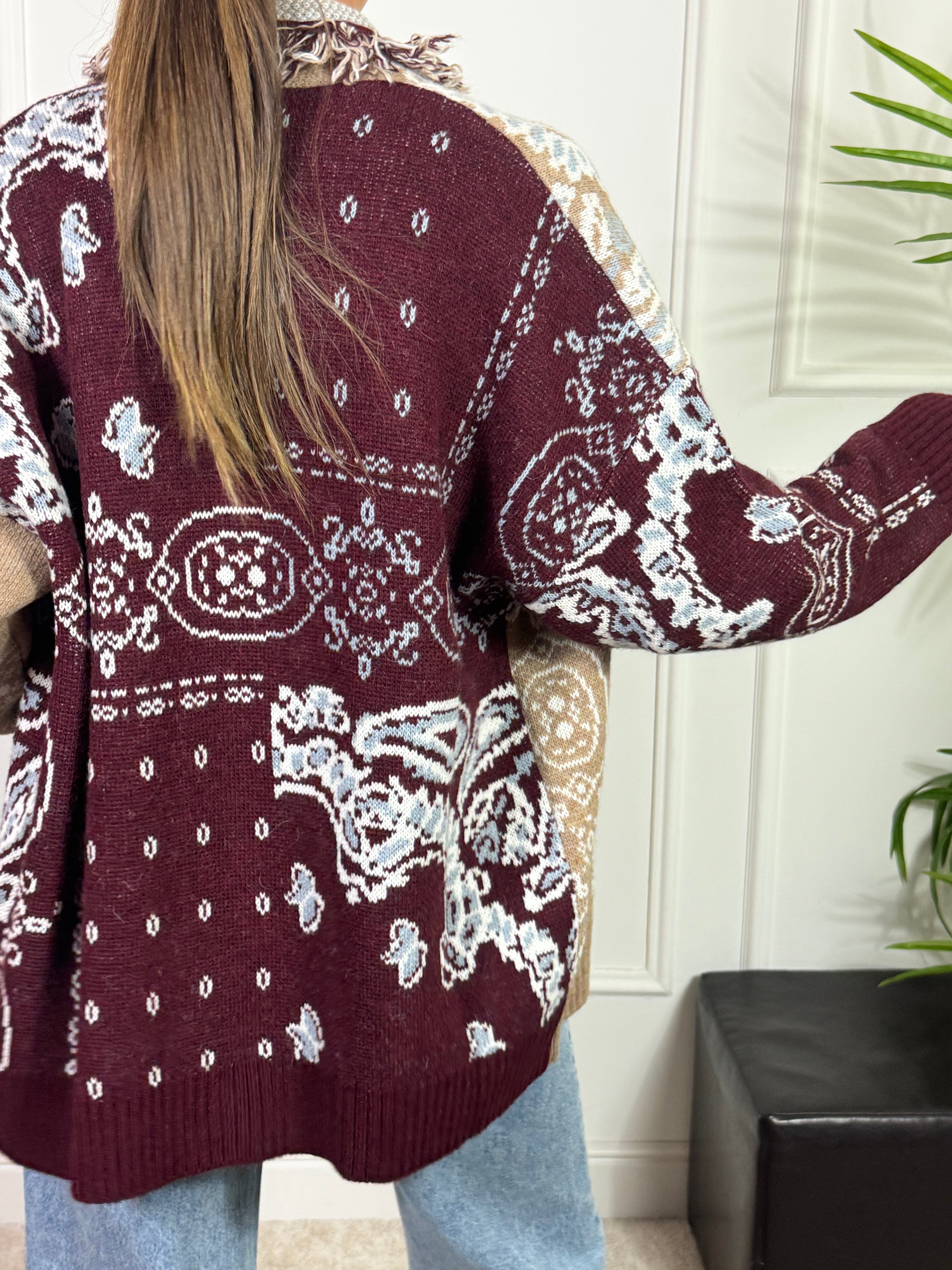 Cardigan fantasia bandana Kontatto