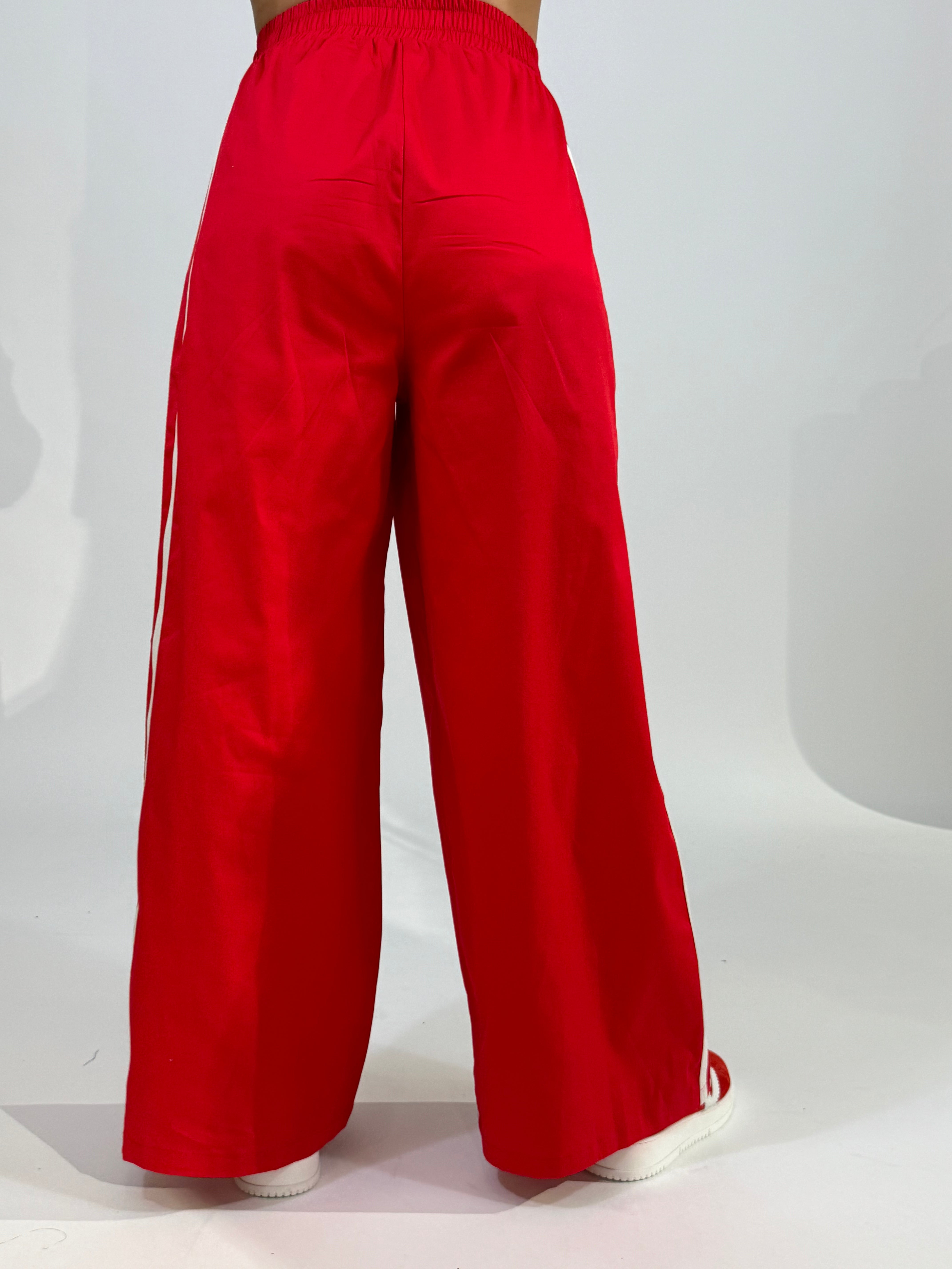 Pantalone Susy Mix in cotone con bande laterali