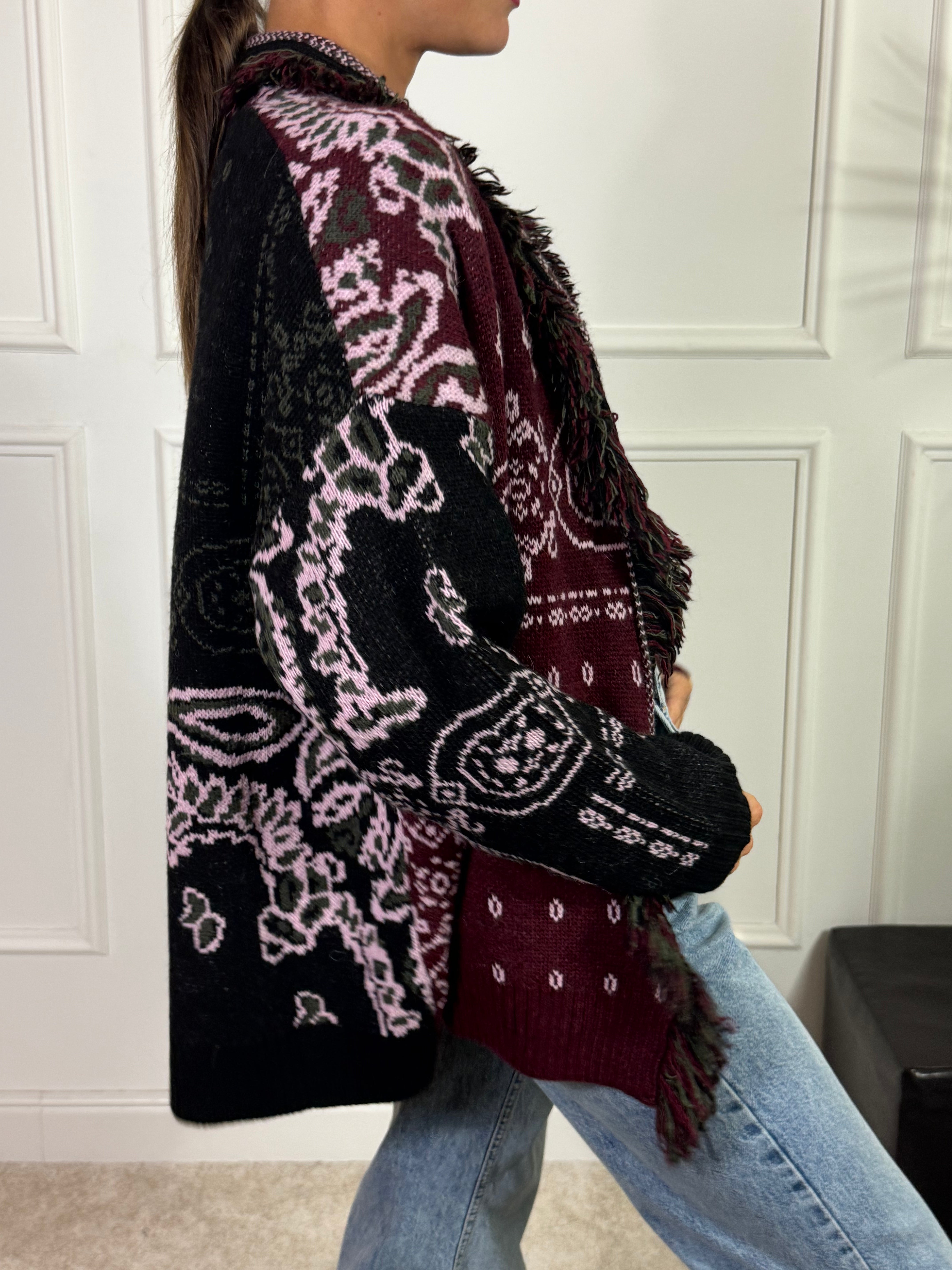 Cardigan fantasia bandana Kontatto