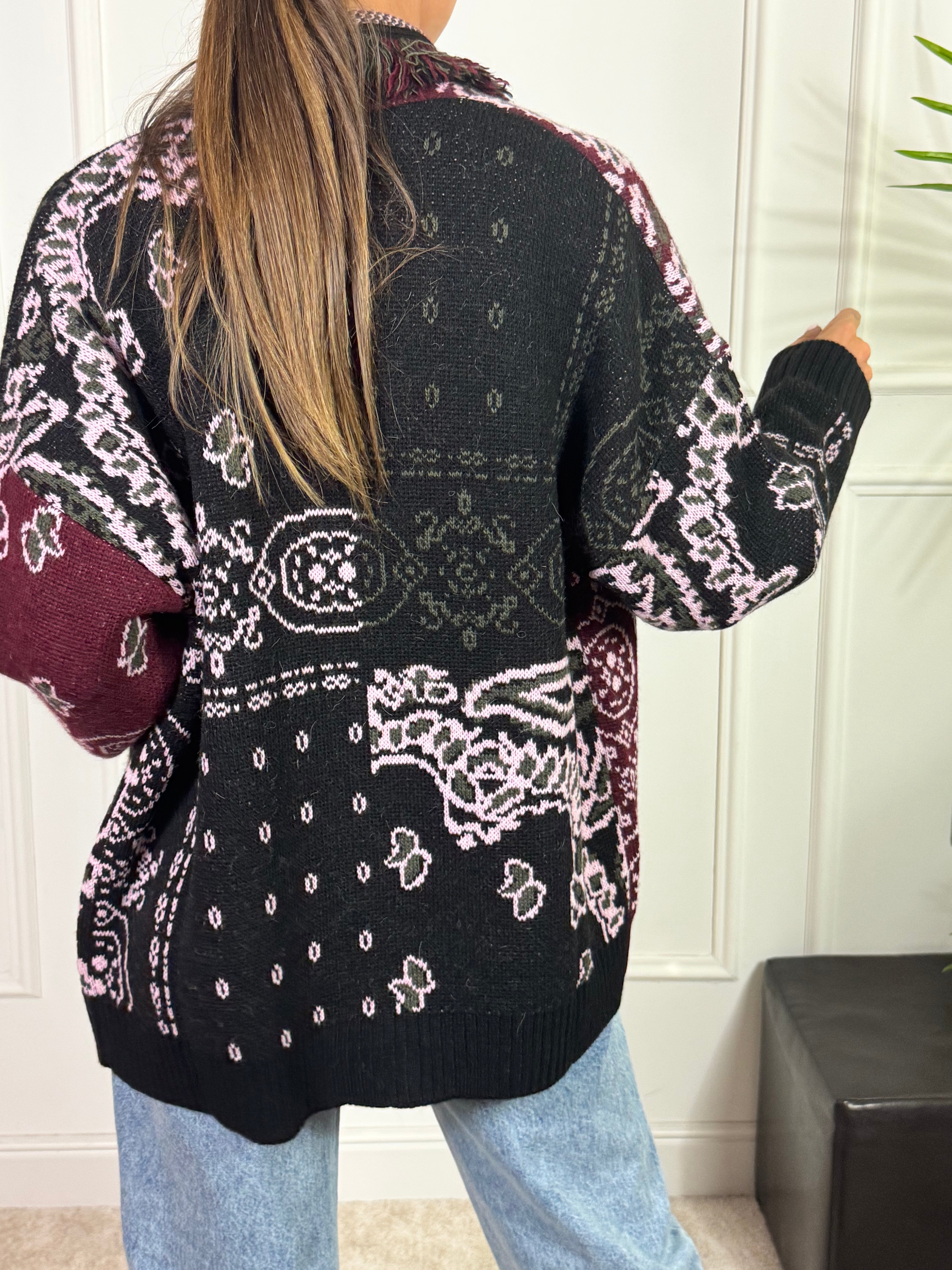 Cardigan fantasia bandana Kontatto