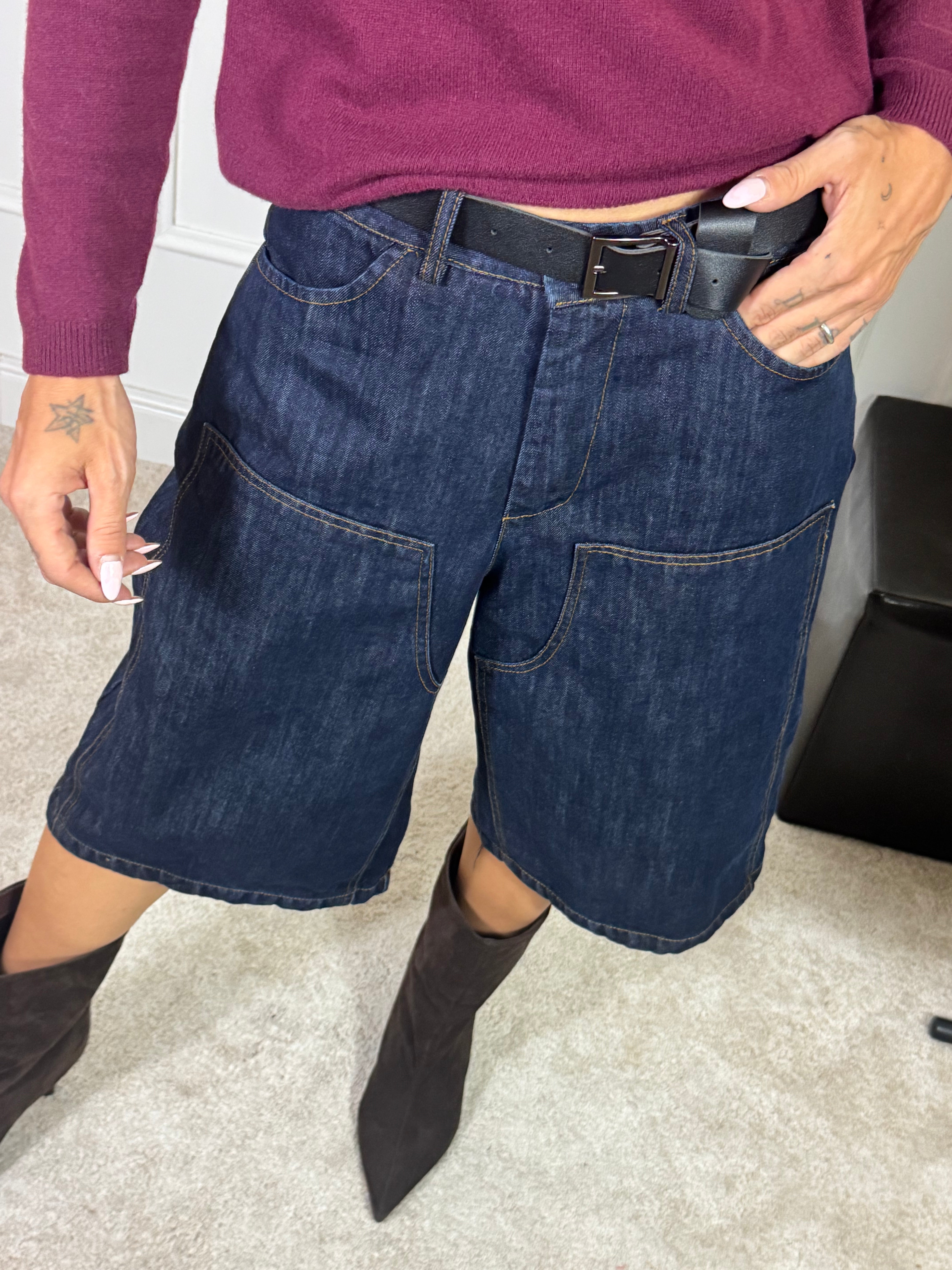 Bermuda Susy Mix JEANS CUCITURE OVER