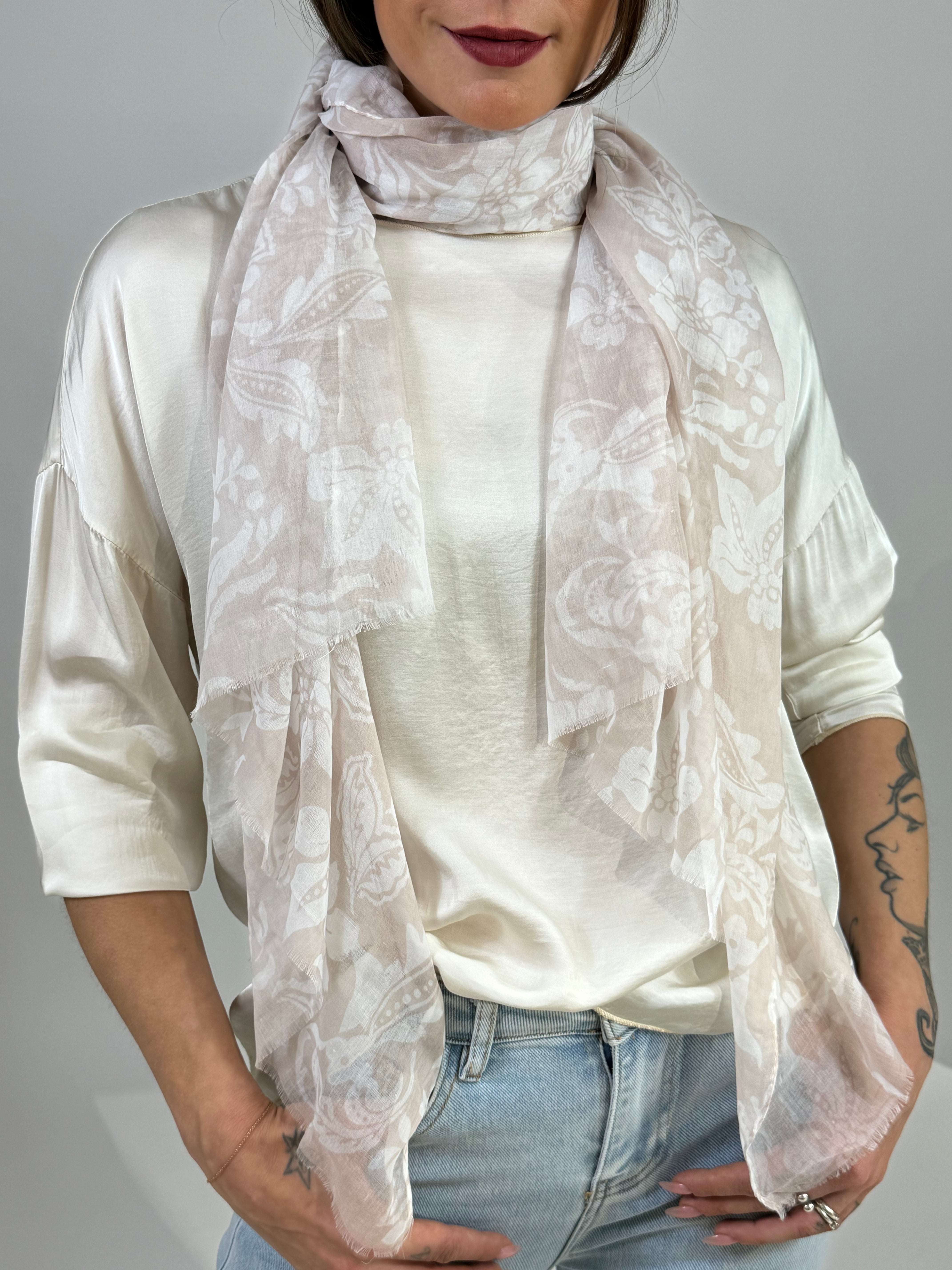 Sciarpa foulard in viscosa Susy Mix FANTASIA FLOREALE