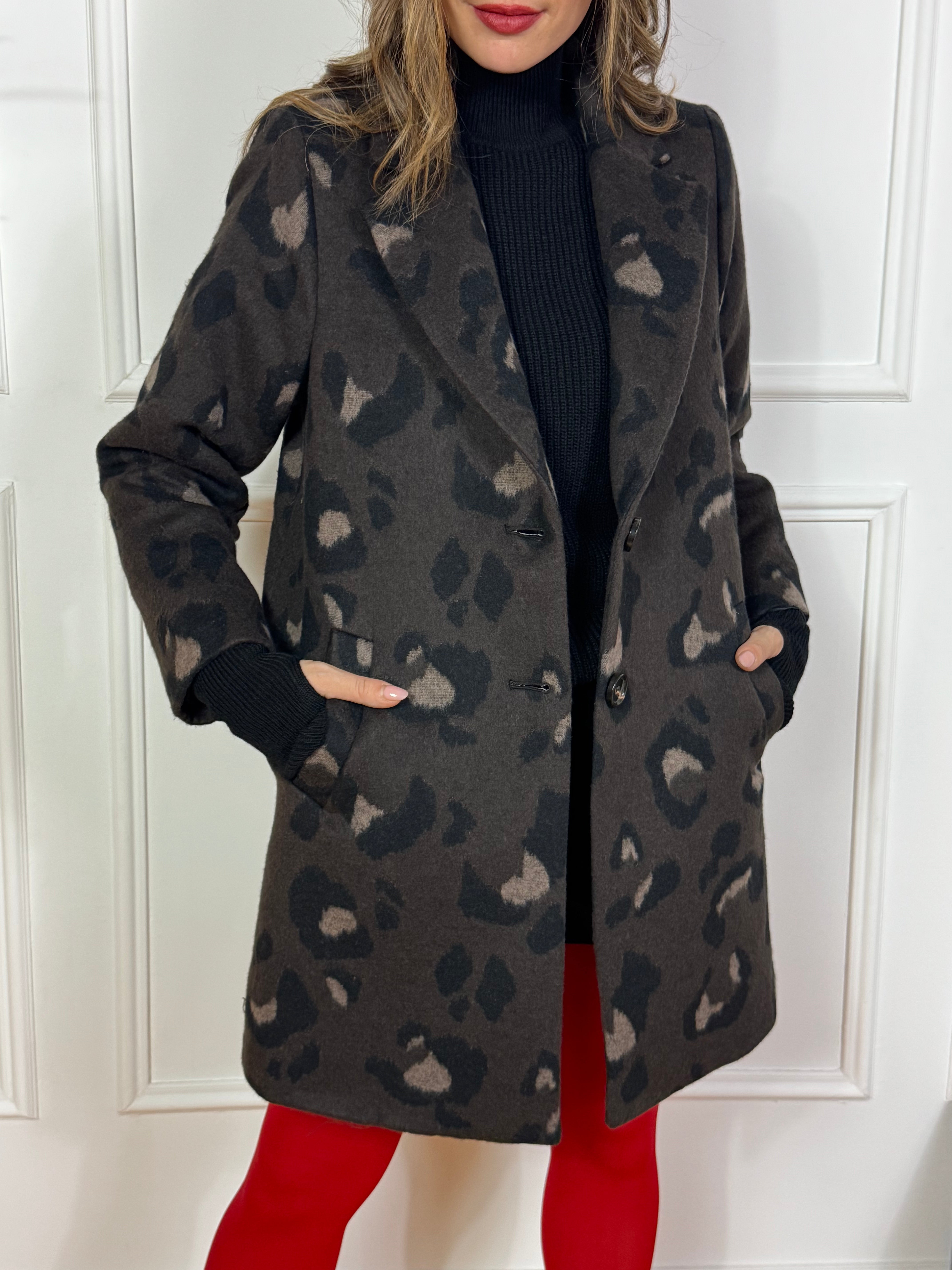 CAPPOTTO  Kontatto fantasia MACULATA ANIMALIER