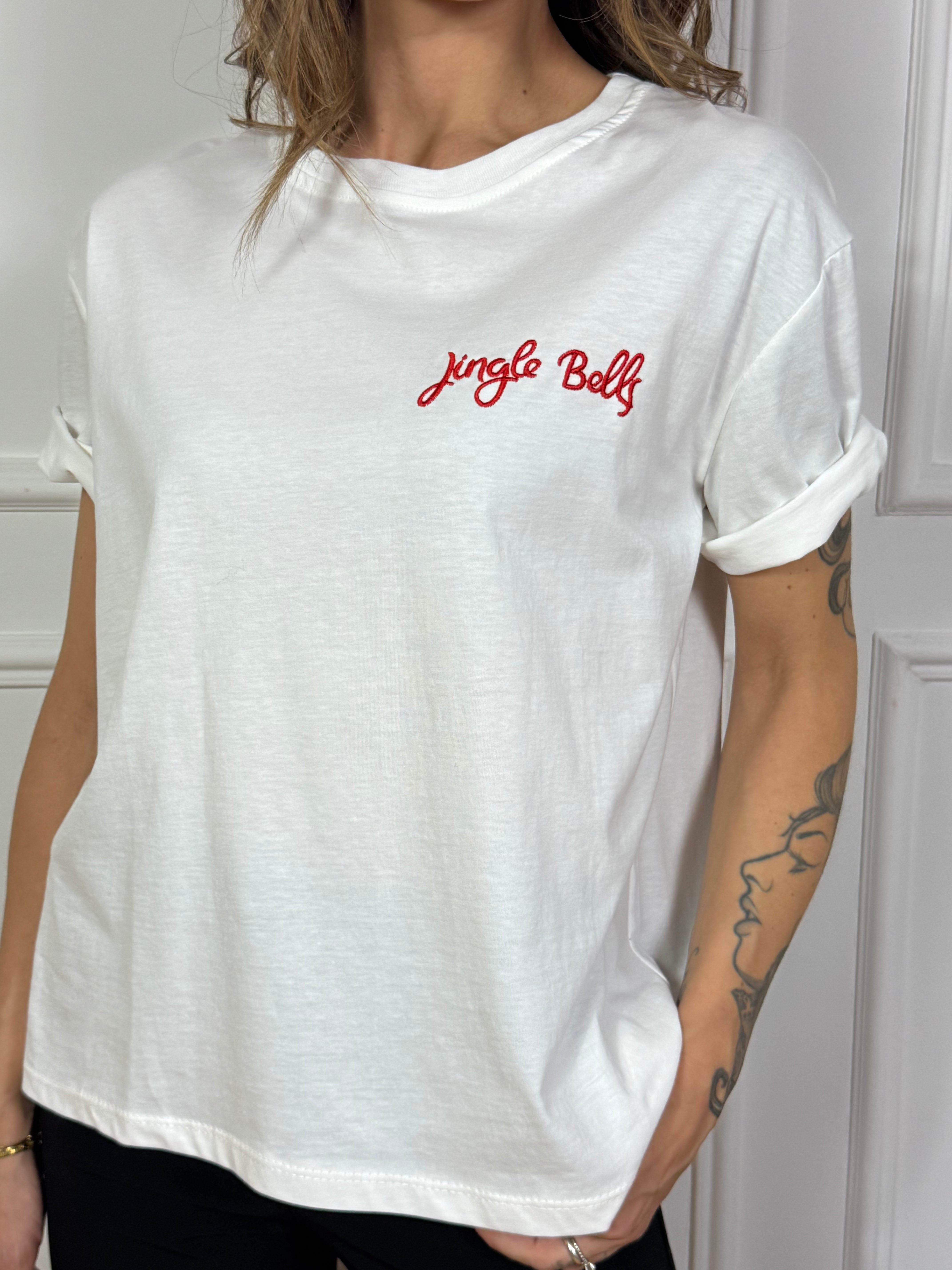 T-shirt con ricamo You Decide JINGLE BELLS