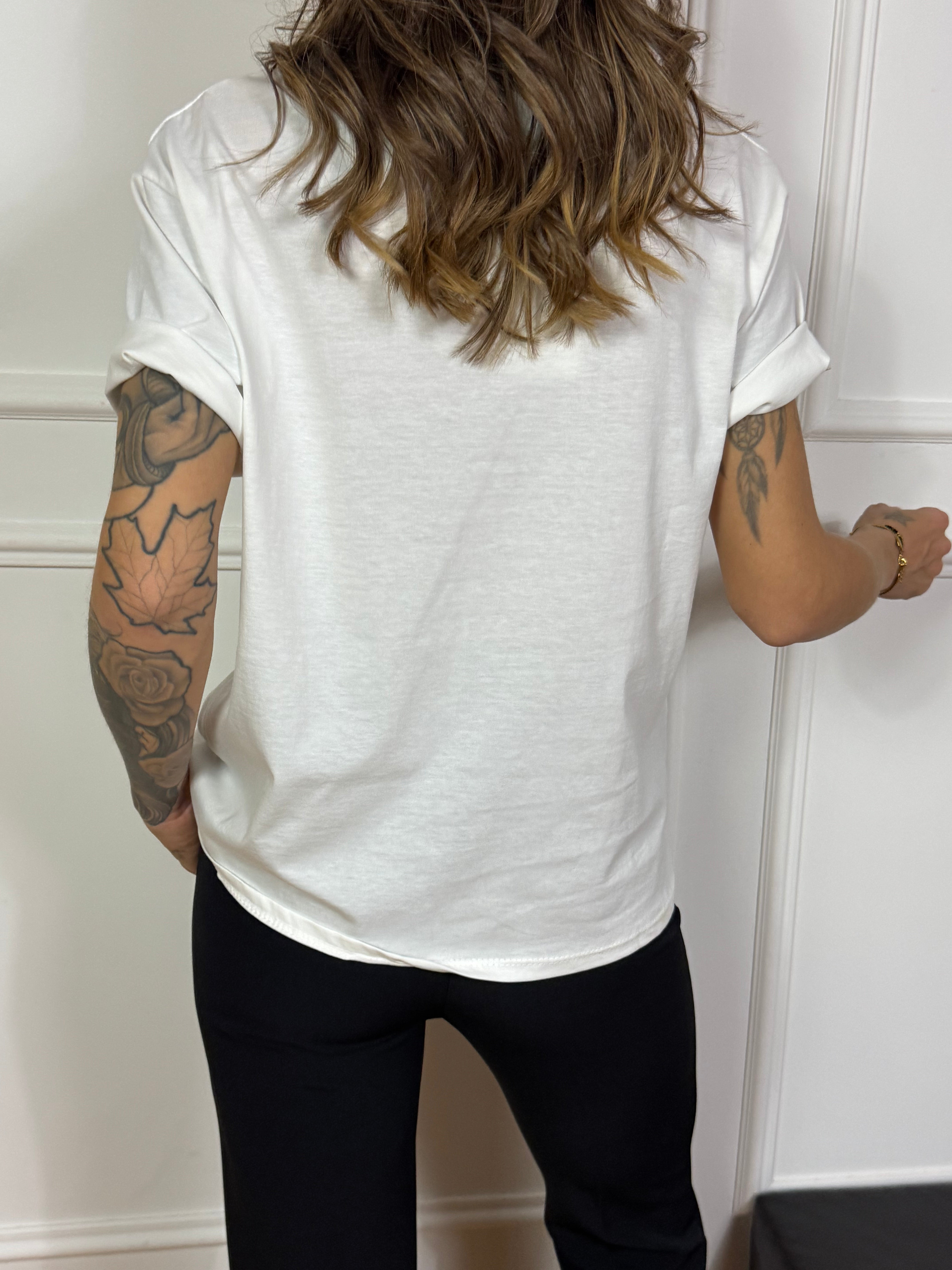 T-shirt con ricamo You Decide THIS IS FOR SANTA