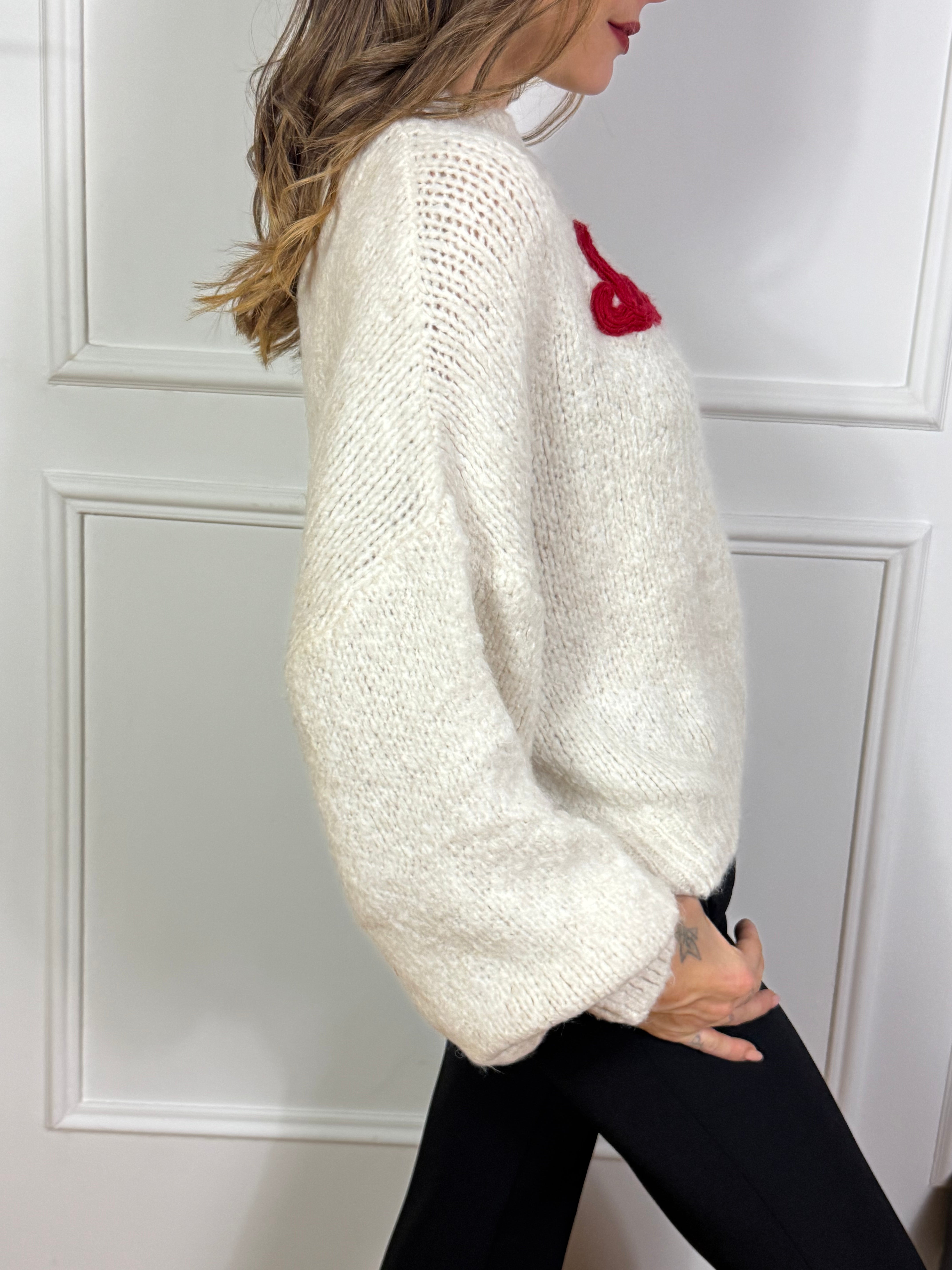 Maglione con ricamo You Decide SANTA'S