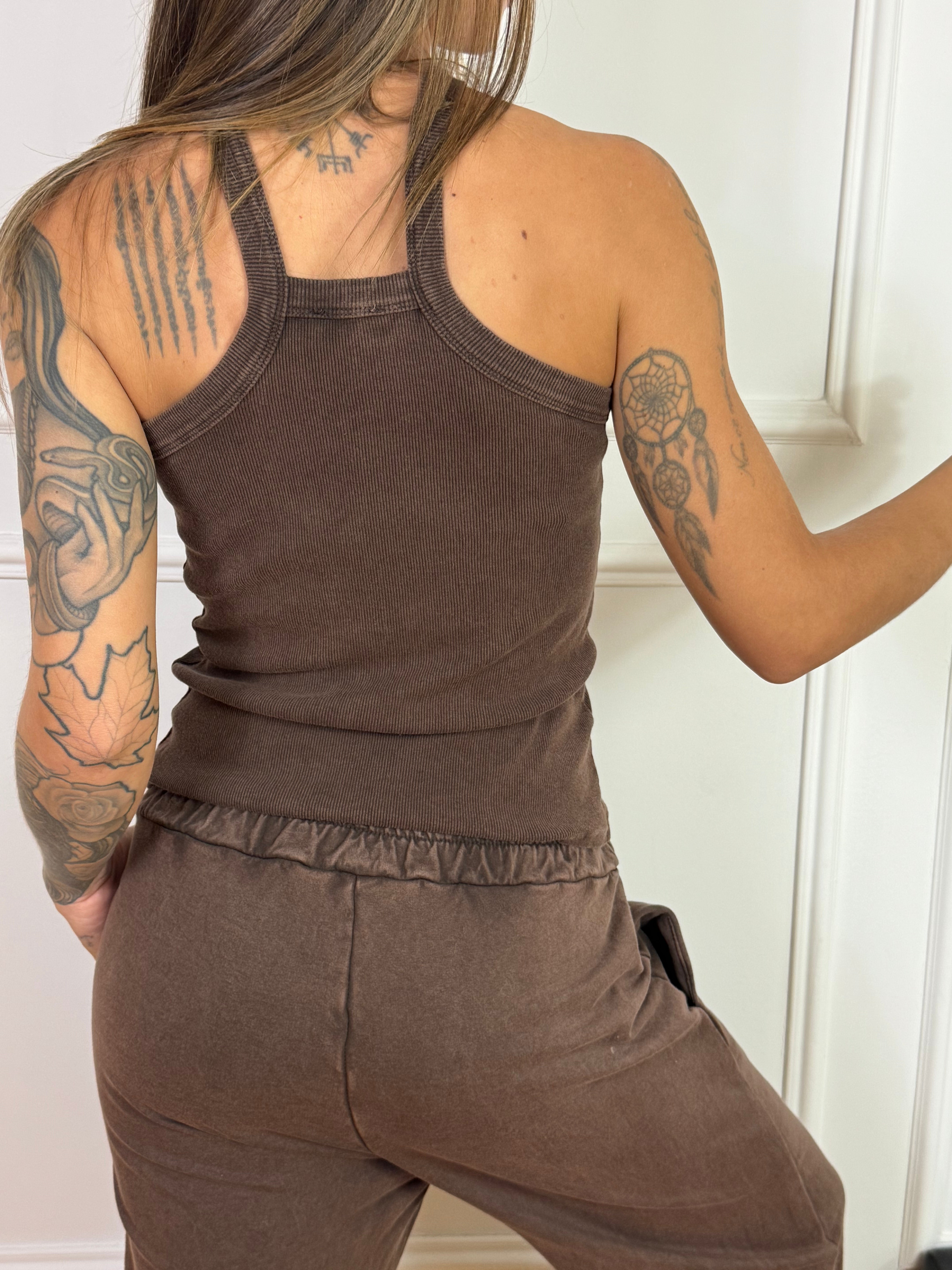 Top Canotta Susy Mix incrocio davanti COSTINE DELAVE'