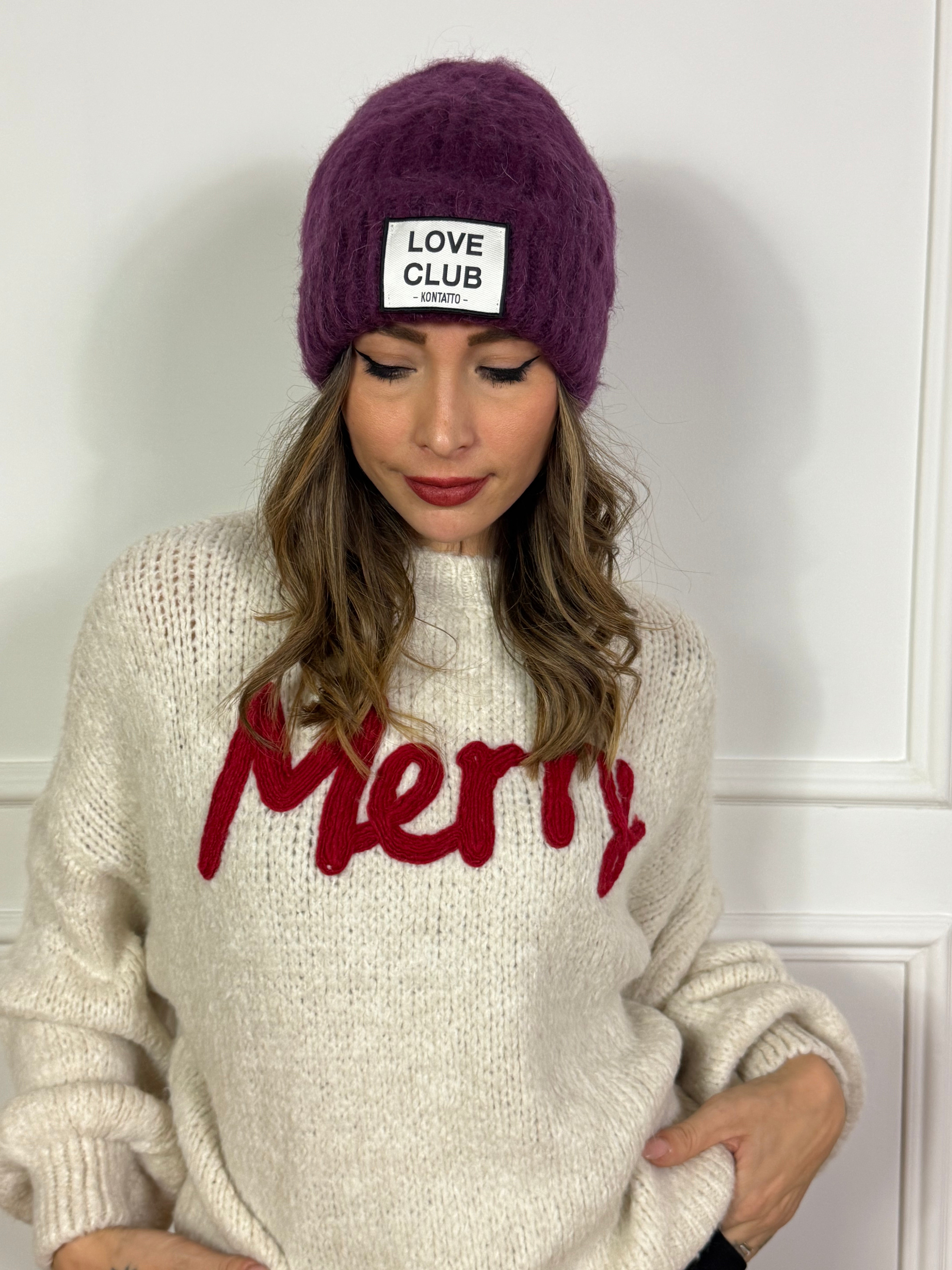Cuffia in misto mohair Kontatto LOVE CLUB