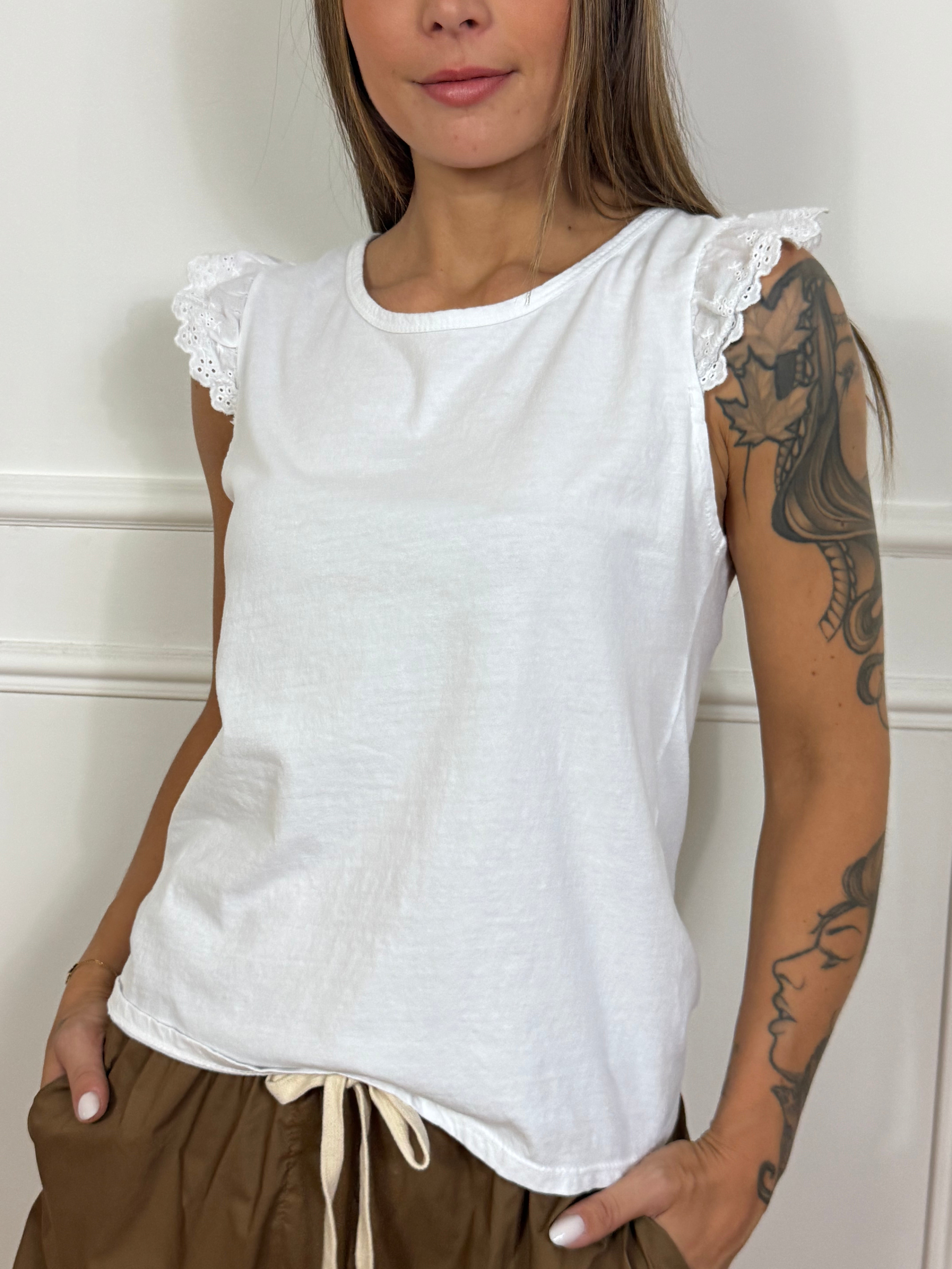 T-shirt Victoria ILMH MANICHINE SANGALLO