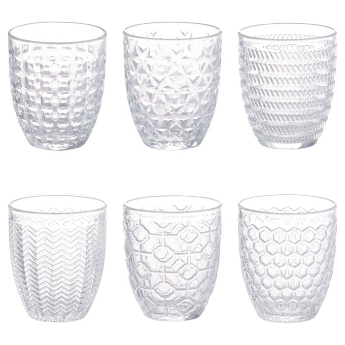 Bicchieri 6pz decor tras