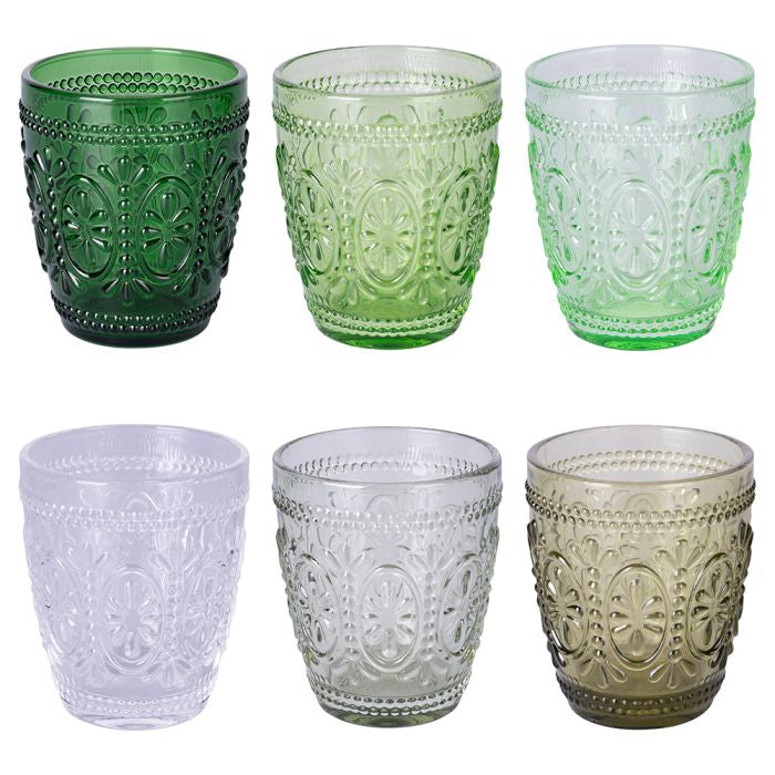 Bicchieri 6pz decor verd