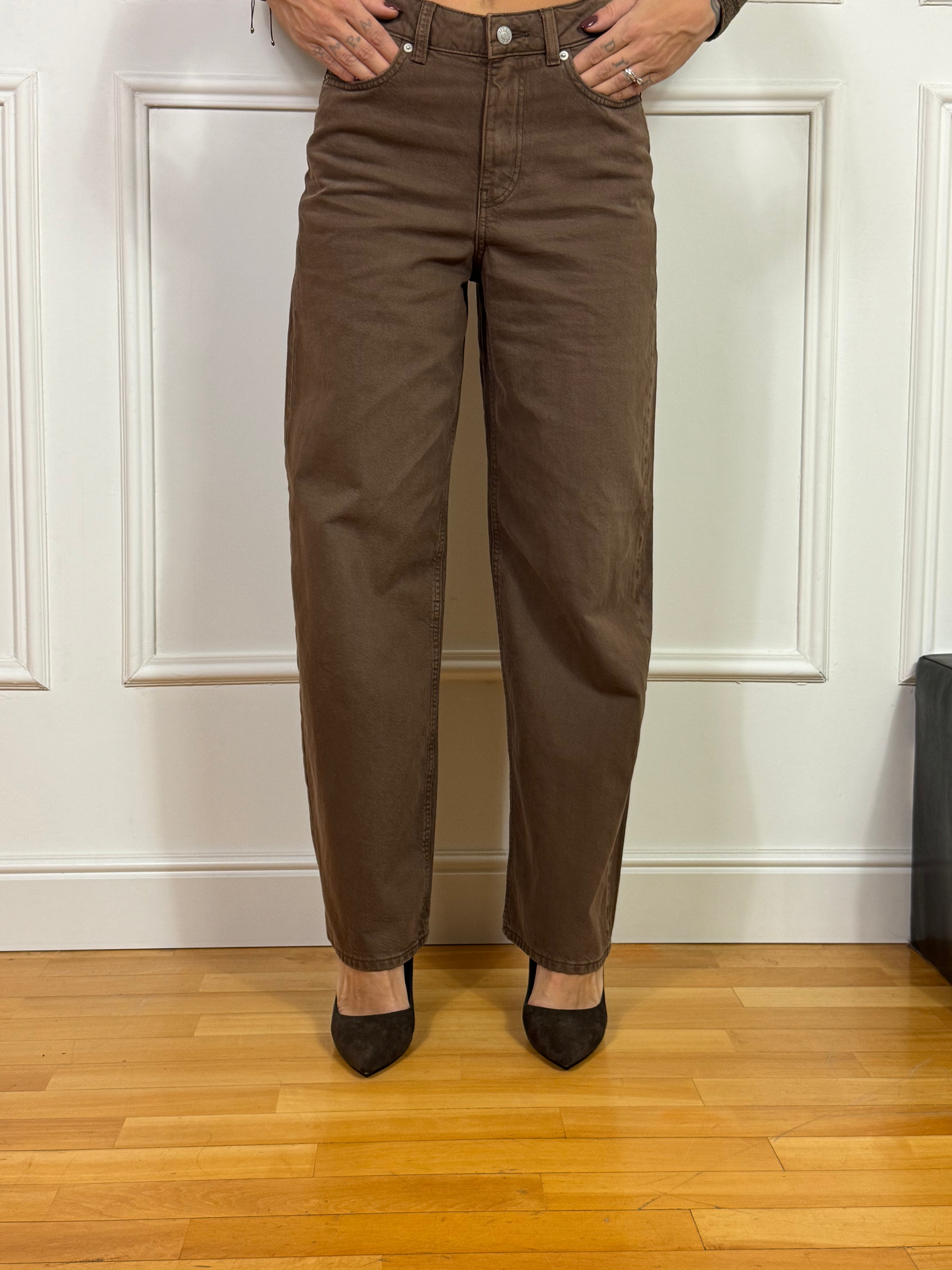 Jeans JJXX TOKYO WIDE - lavaggio CHOCOLATE BROWN