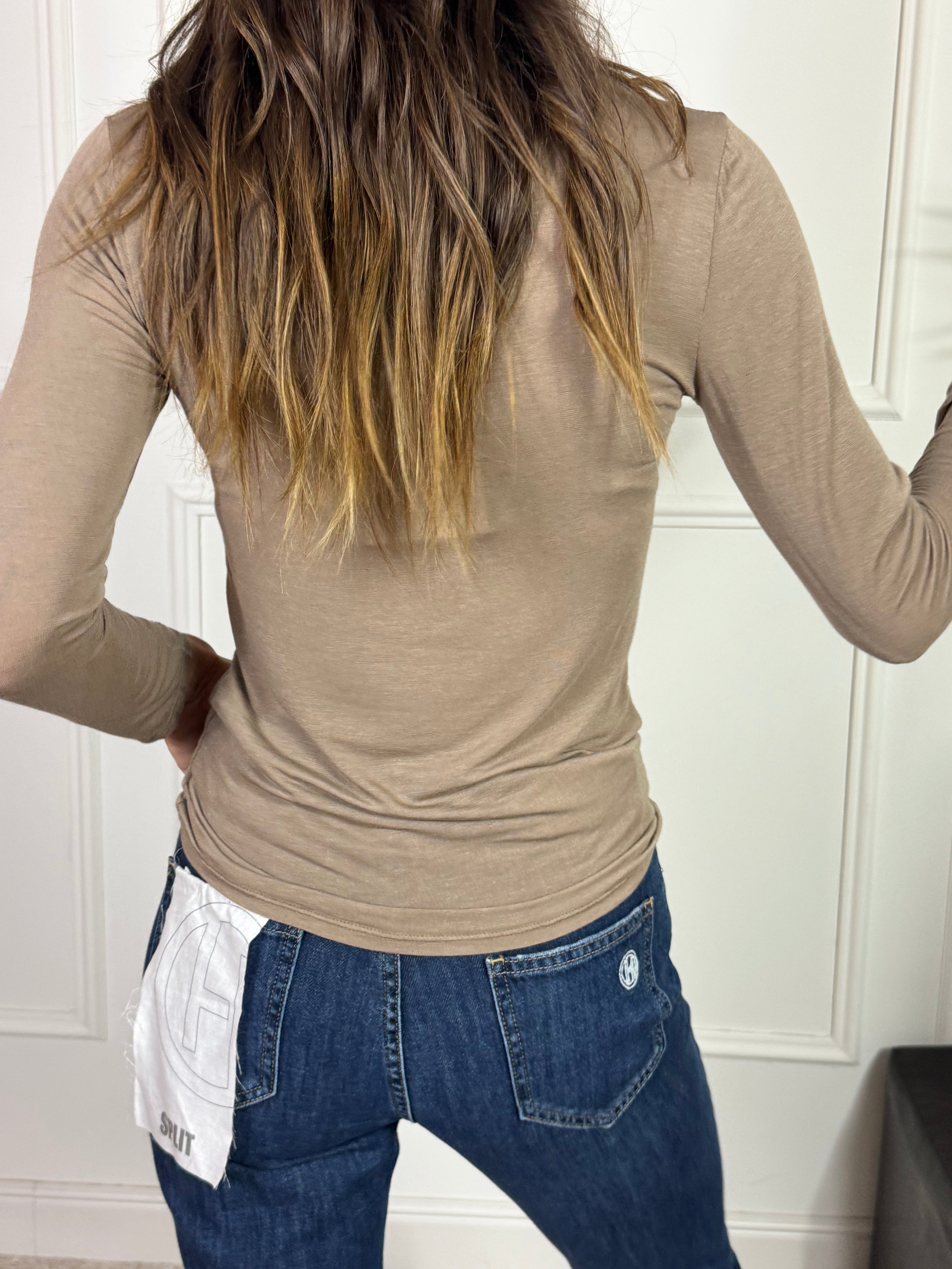 Maglia seconda pelle misto cashmere Have One SERAFINO