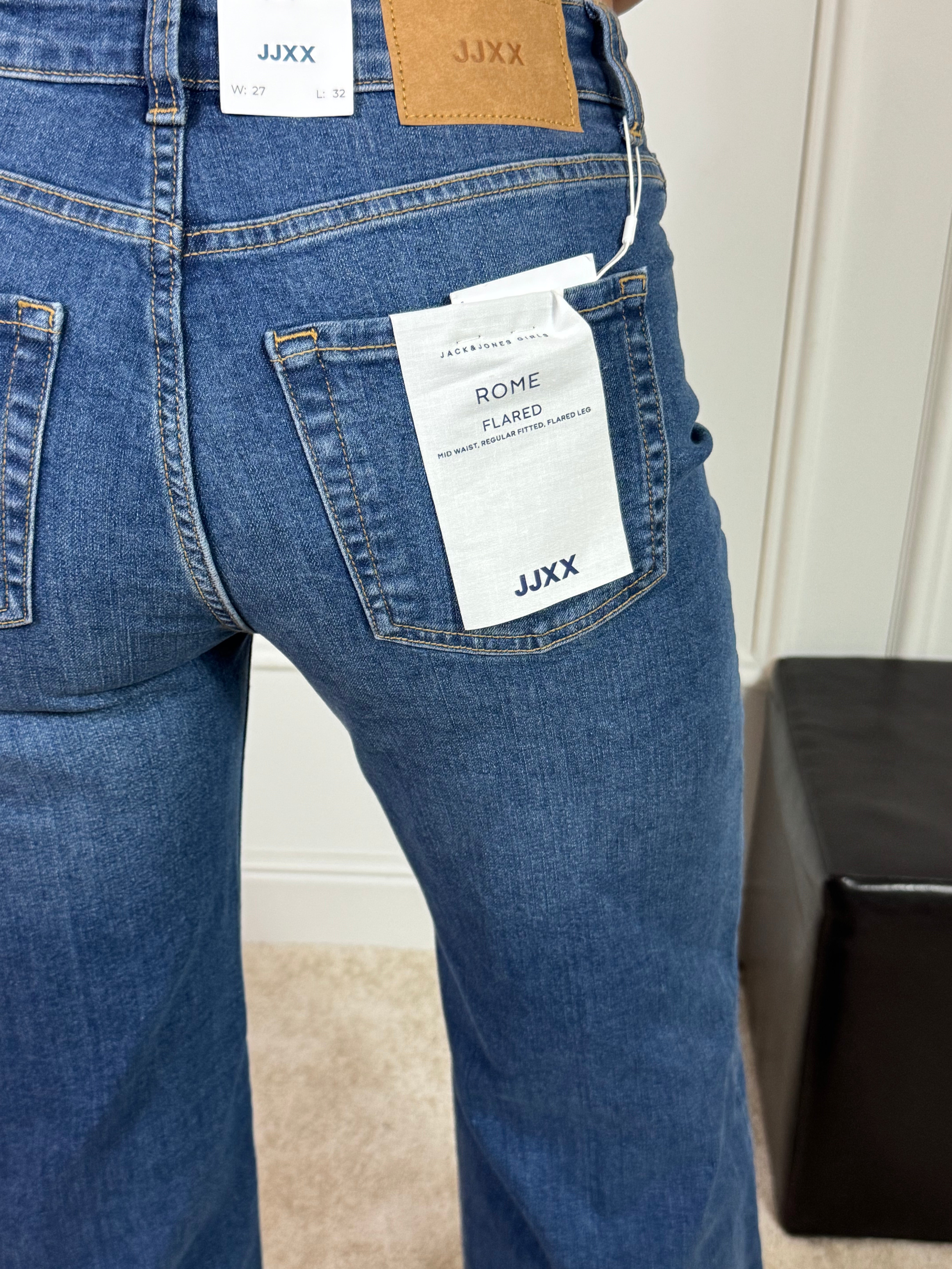 Jeans elasticizzato JJXX modello ROME FLARED - colore MEDIUM BLUE DENIM