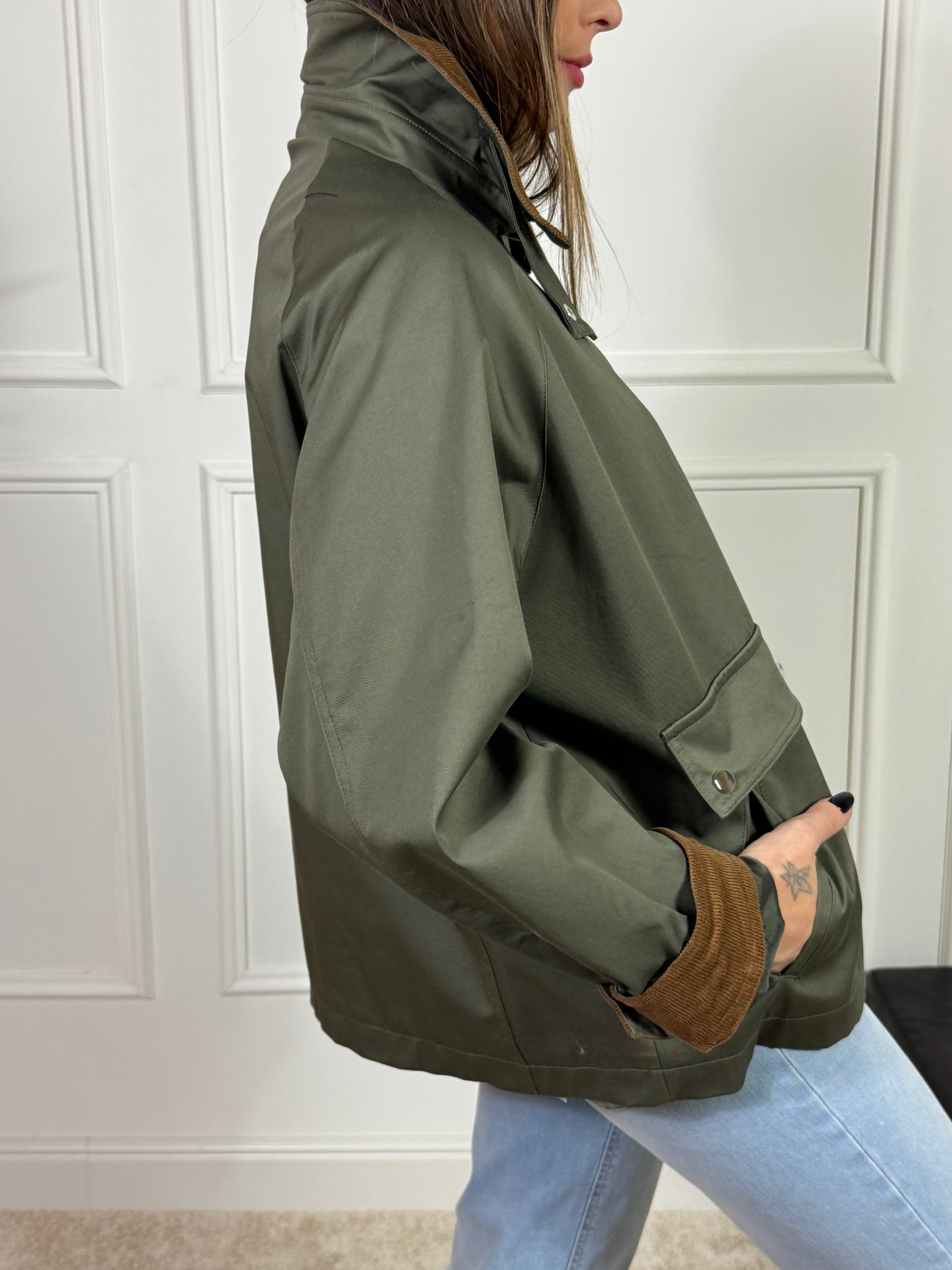 Giacca Have One con dettagli in velluto a costine