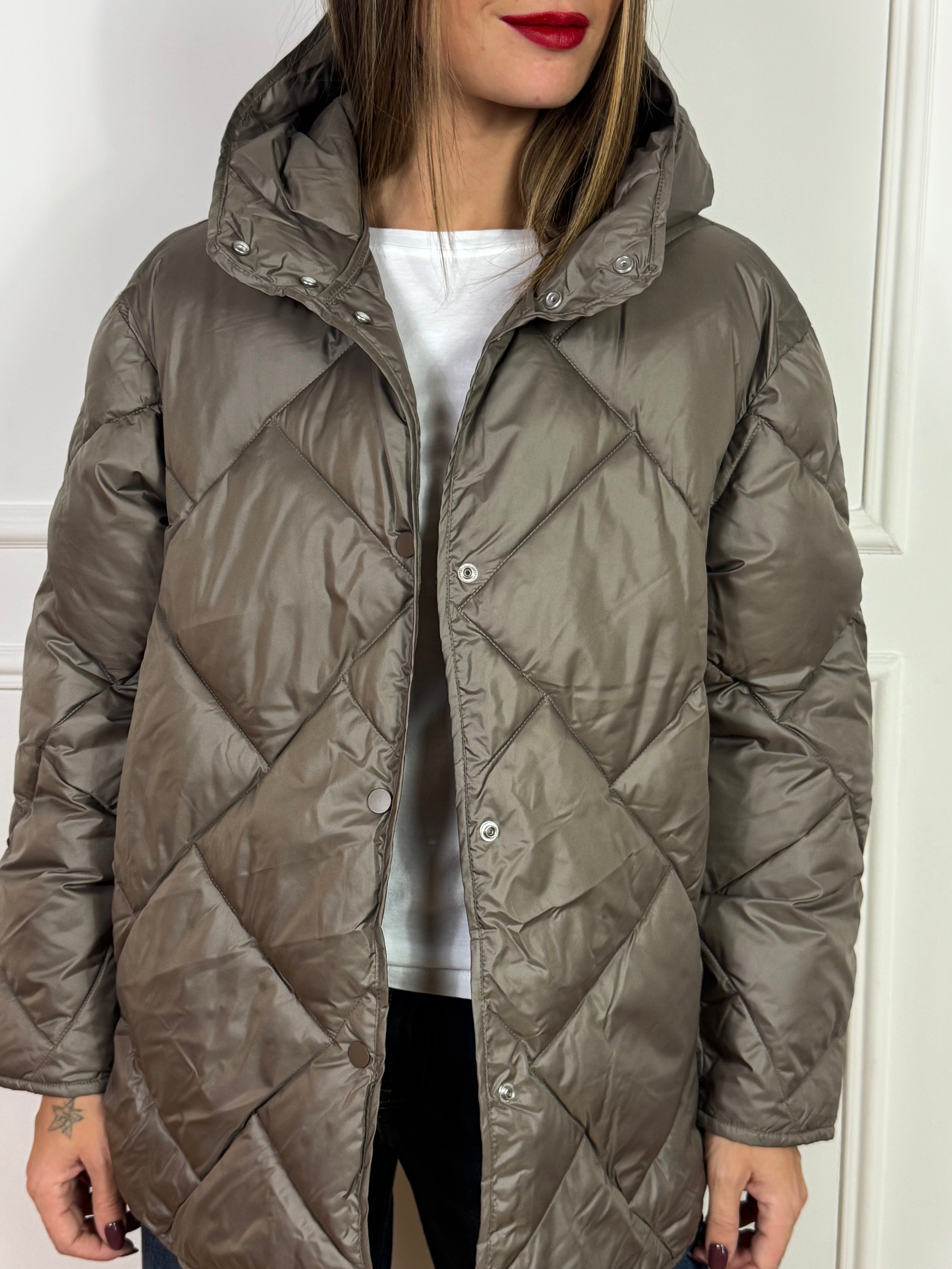 Giacca piumino JJXX QUILTED - NOVA ELLA con cappuccio
