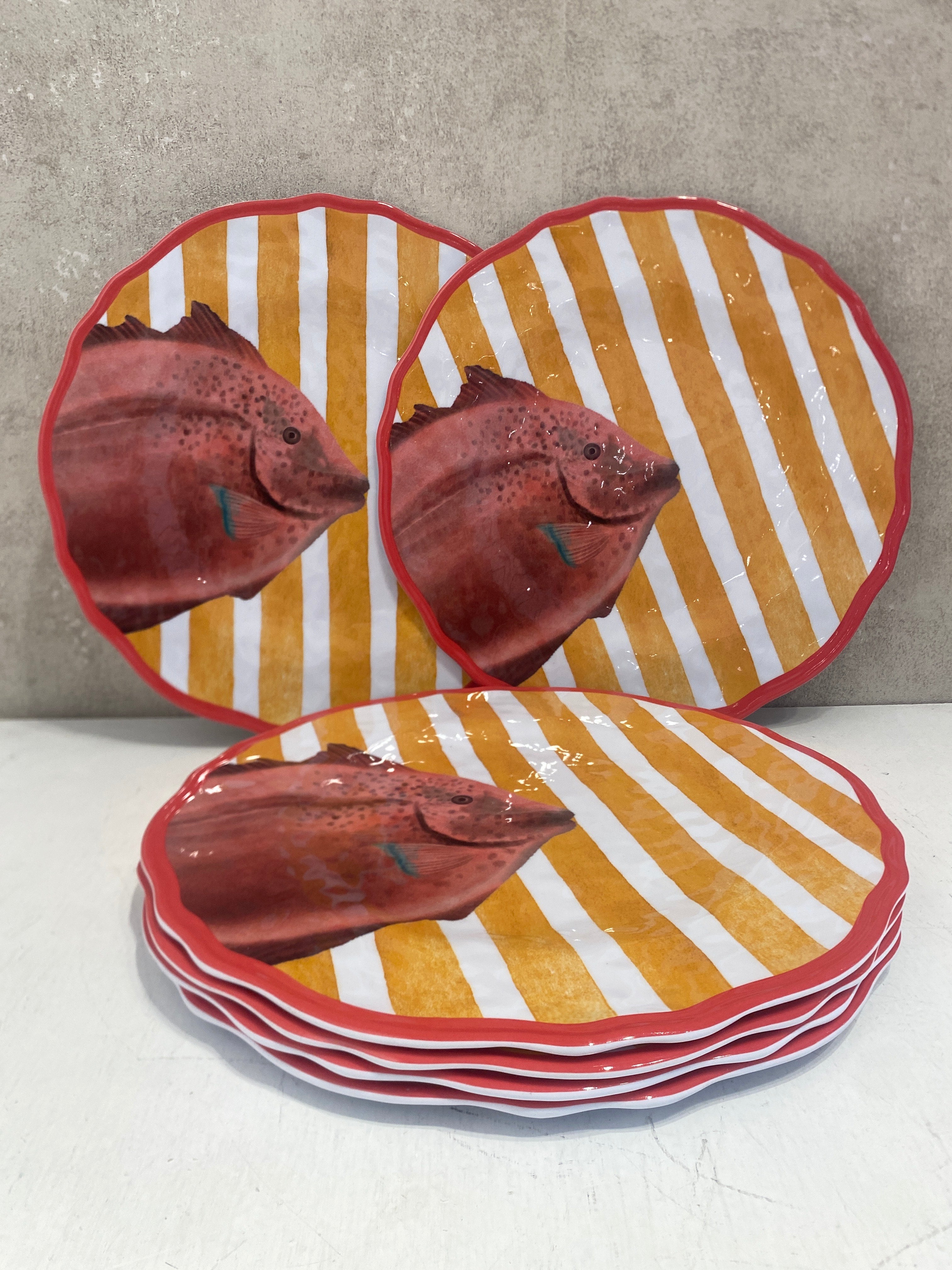 Piatti set 6pz PESCE melamina