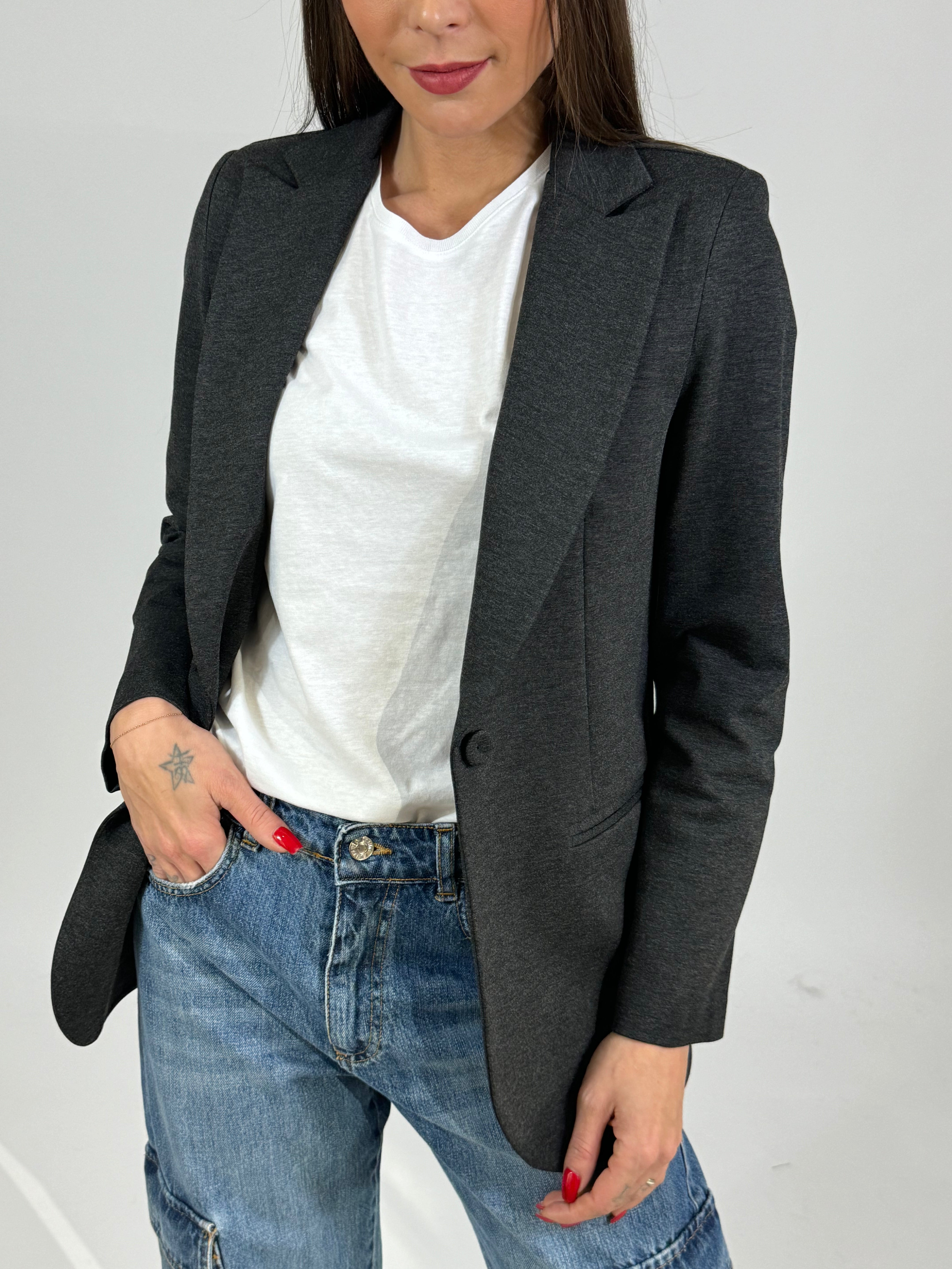 Giacca blazer Kontatto in punto Milano GRIGIO ANTRACITE