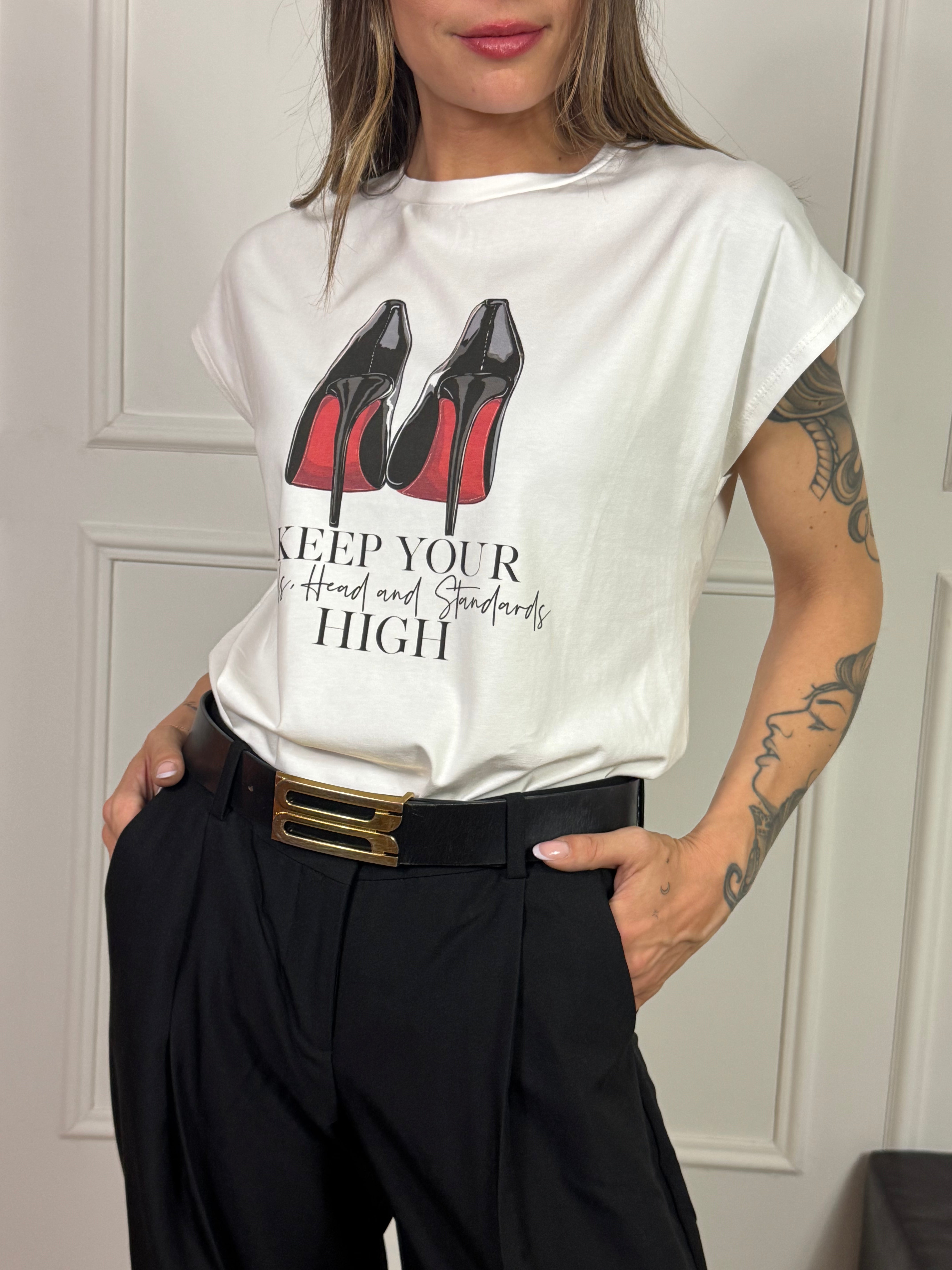 T-shirt Susy Mix KEEP YOUR HEELS HIGH