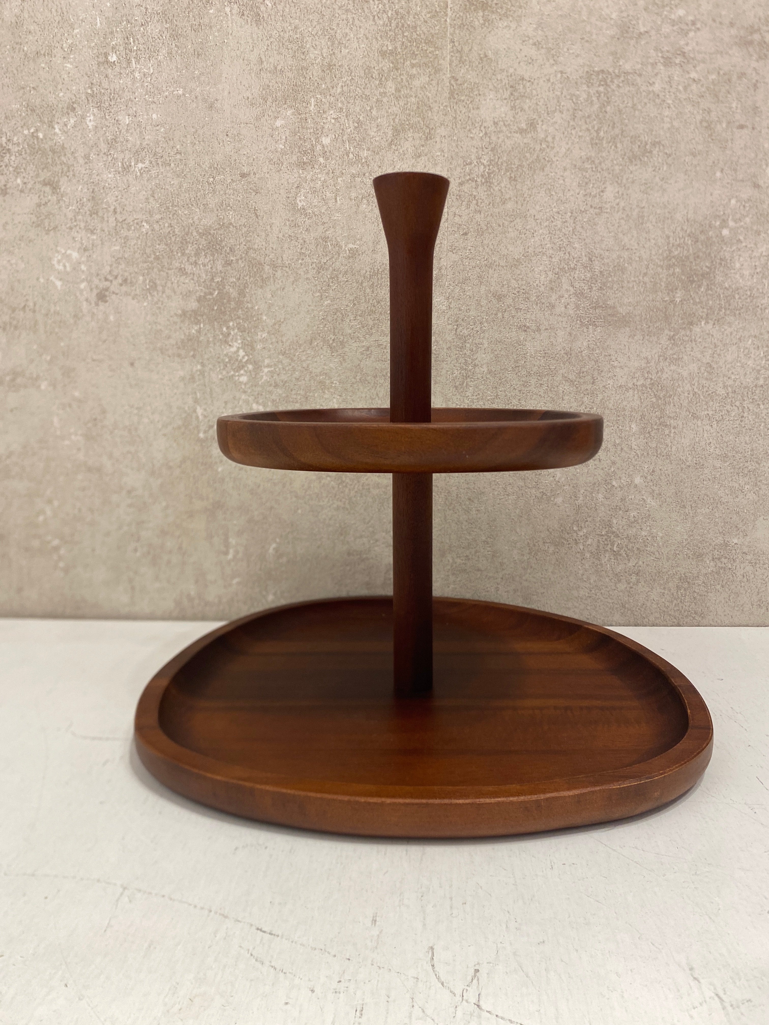 Alzata legno 2 piani