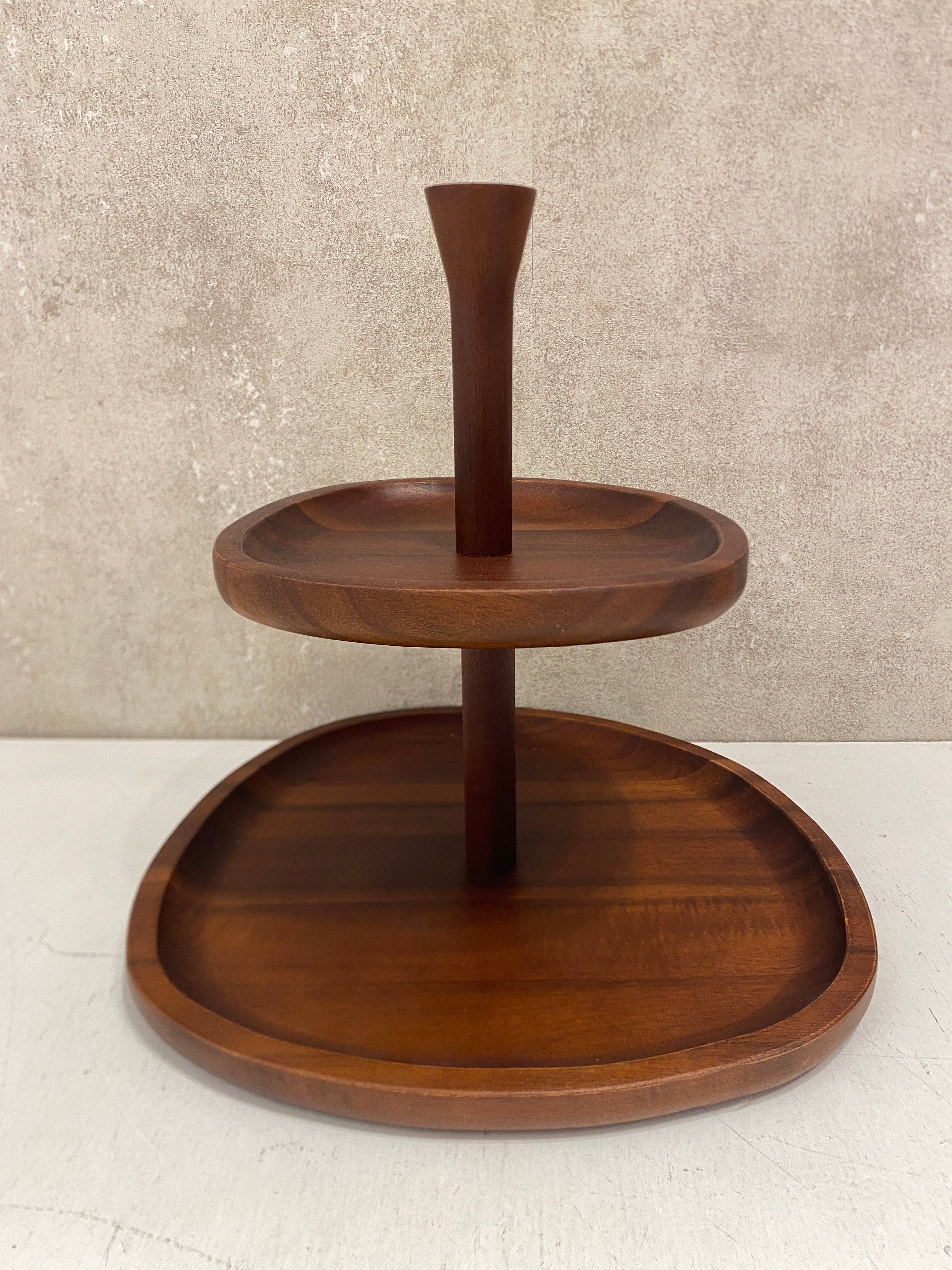Alzata legno 2 piani