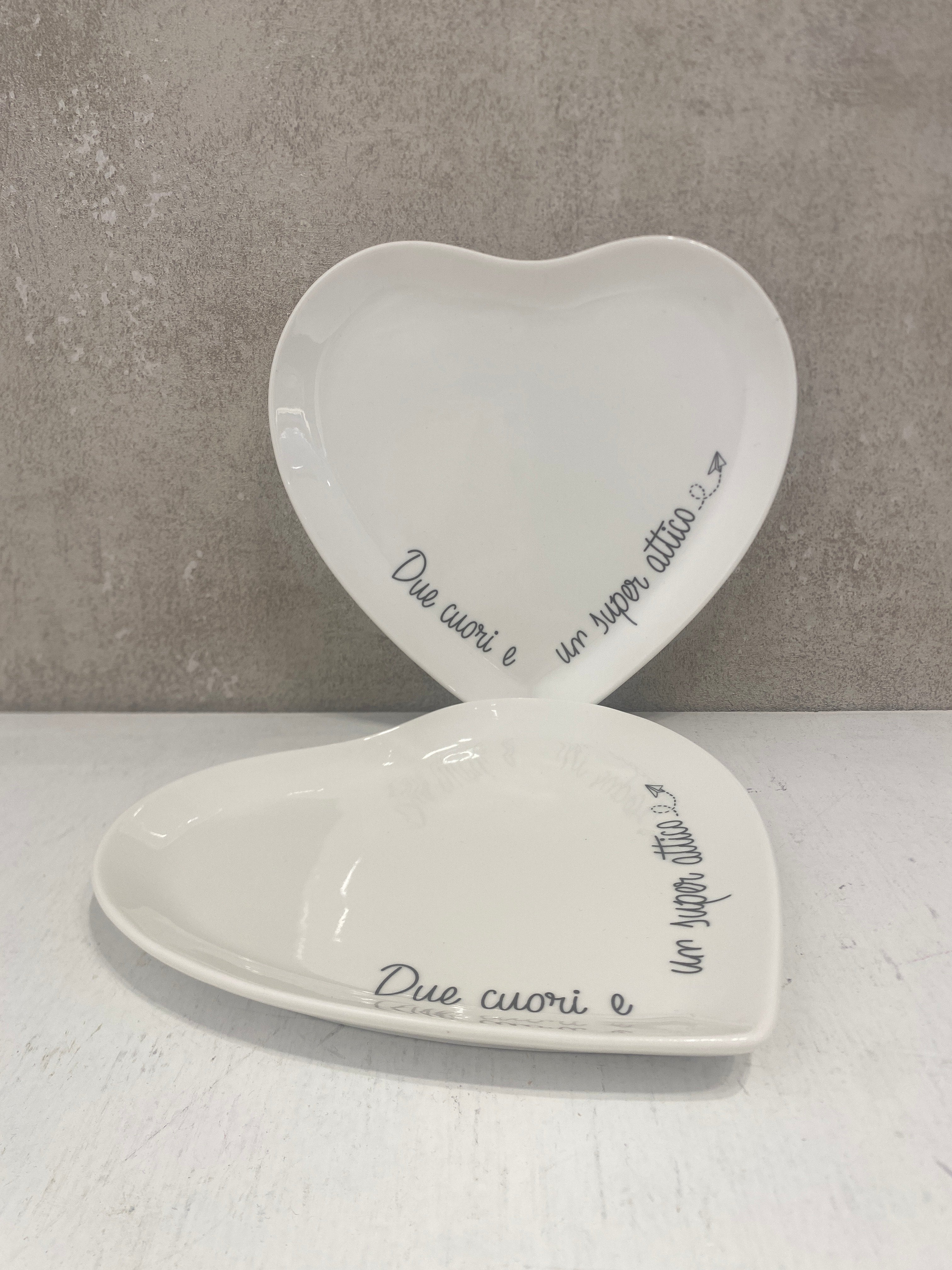 Piattini cuore 2pz GLI ONESTI