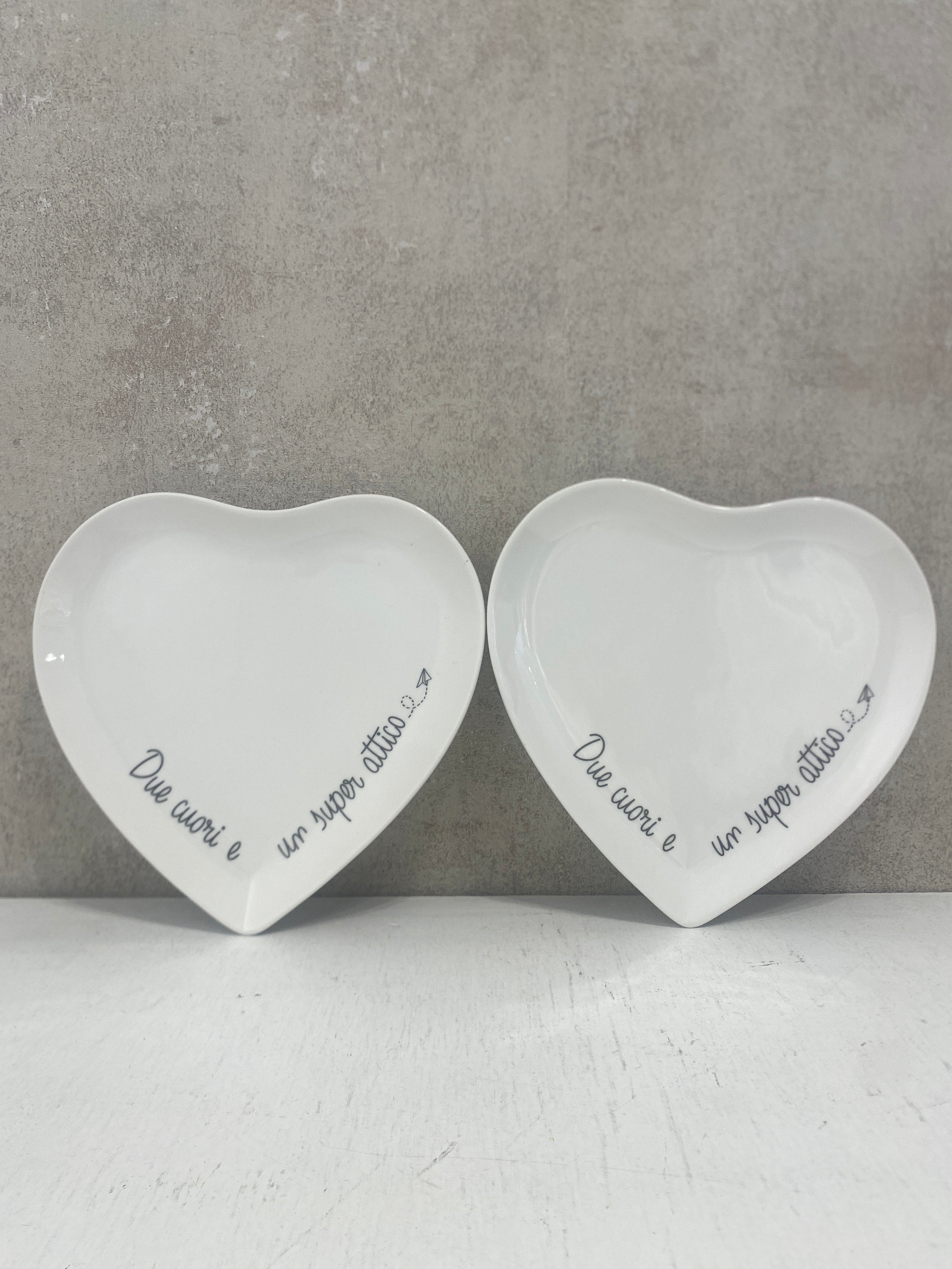 Piattini cuore 2pz GLI ONESTI