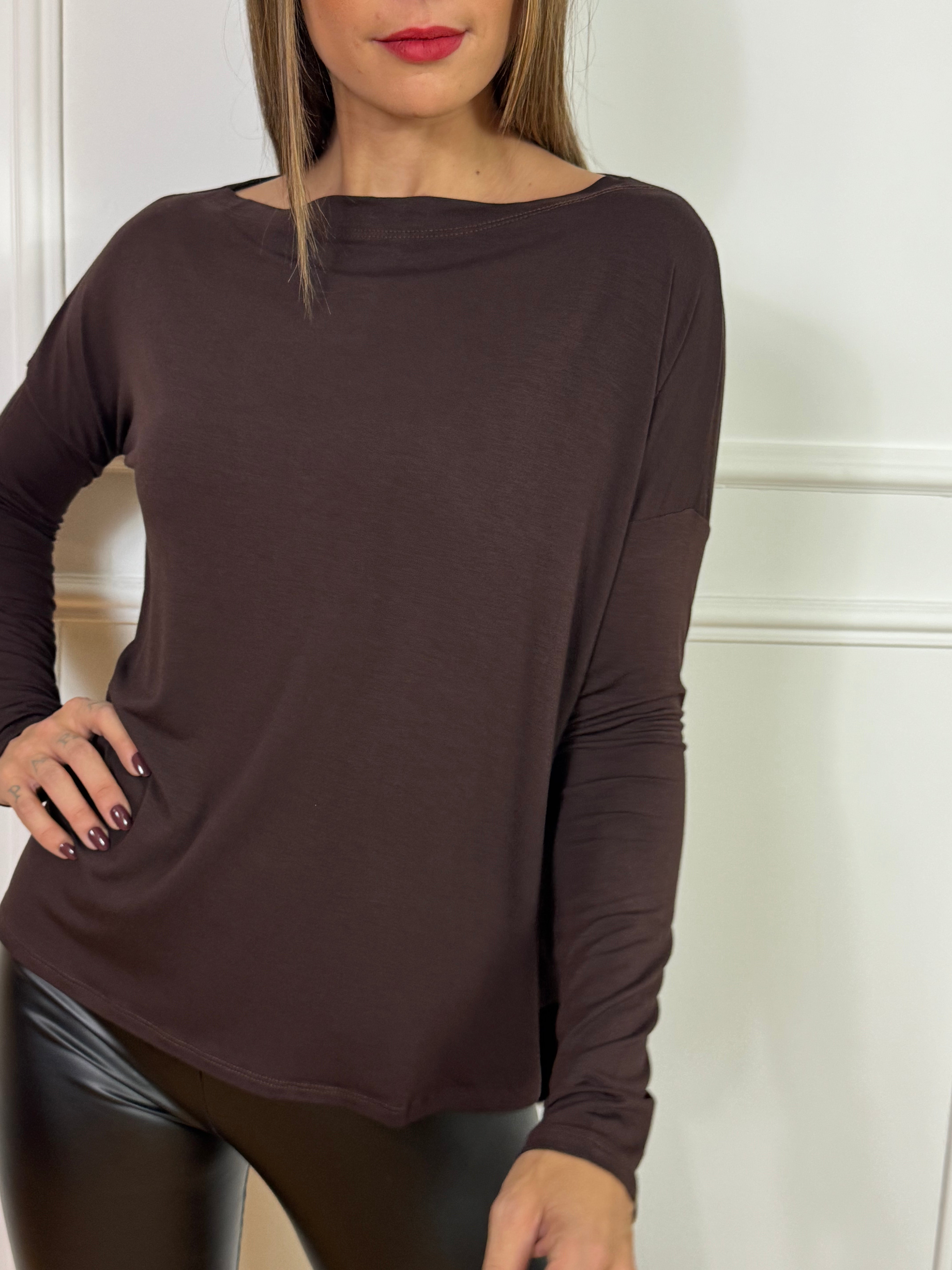 Maglia over Kontatto in viscosa elasticizzata