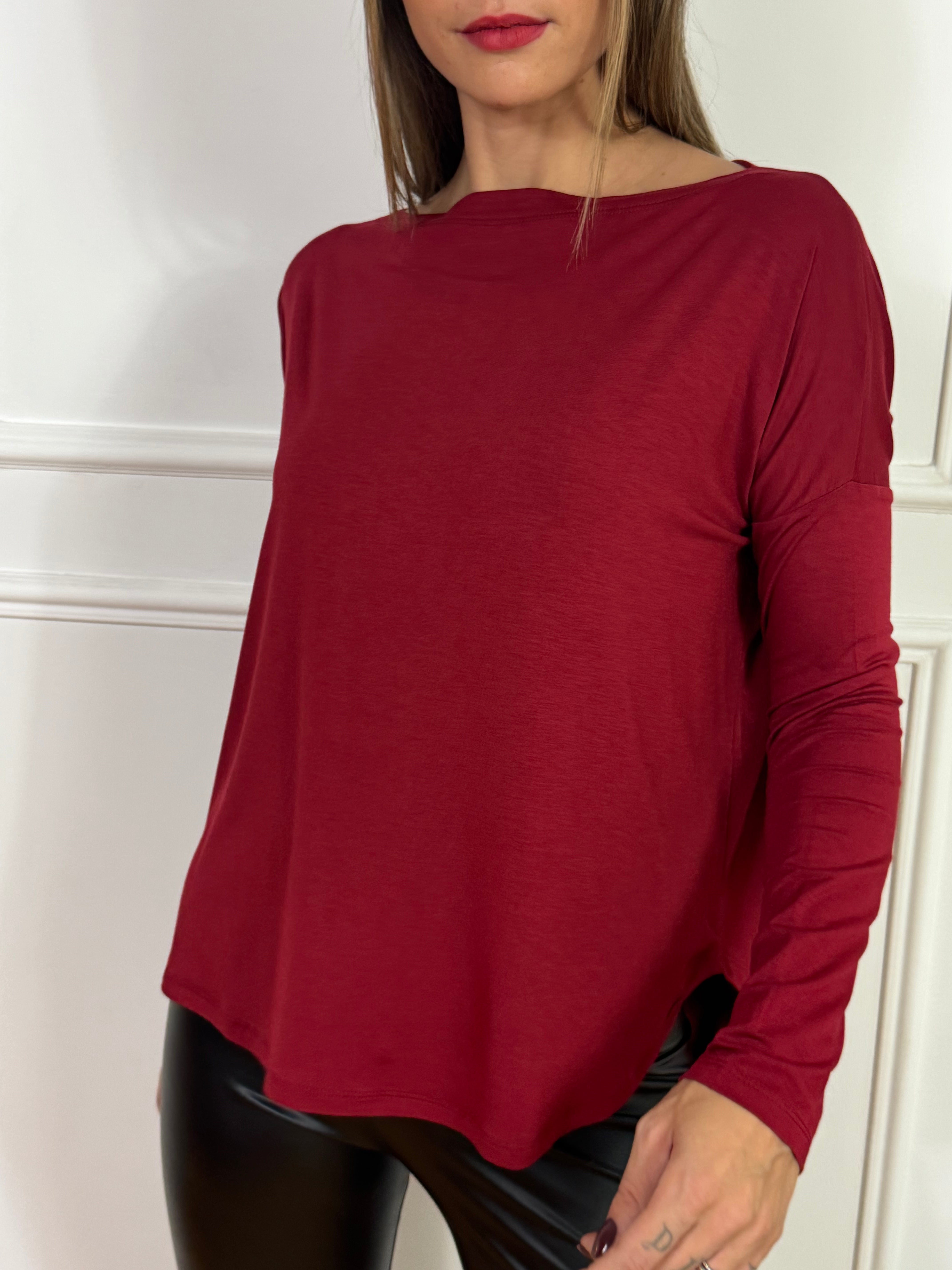 Maglia over Kontatto in viscosa elasticizzata