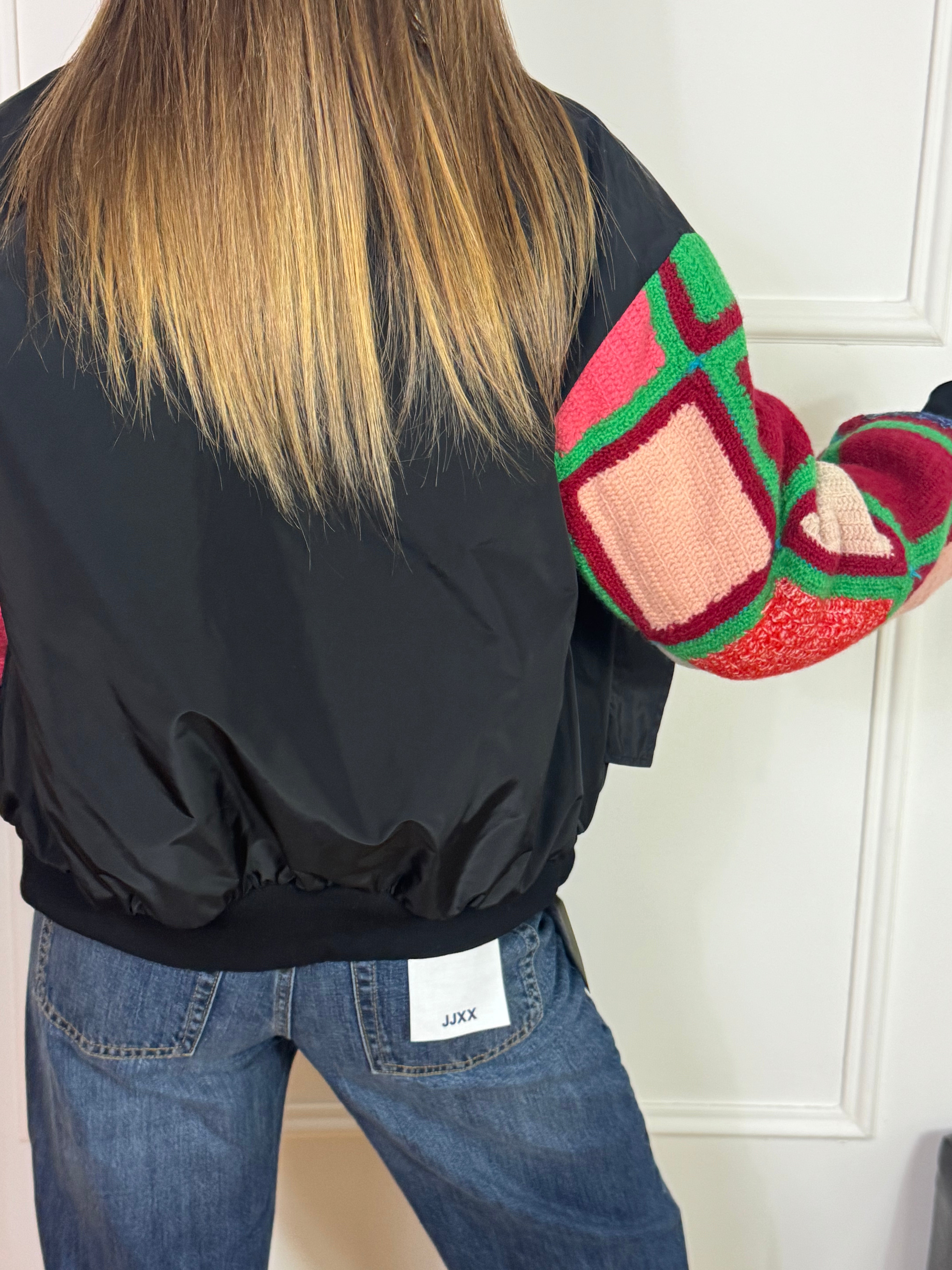 Giacca BOMBER Susy Mix con MANICA CROCHET