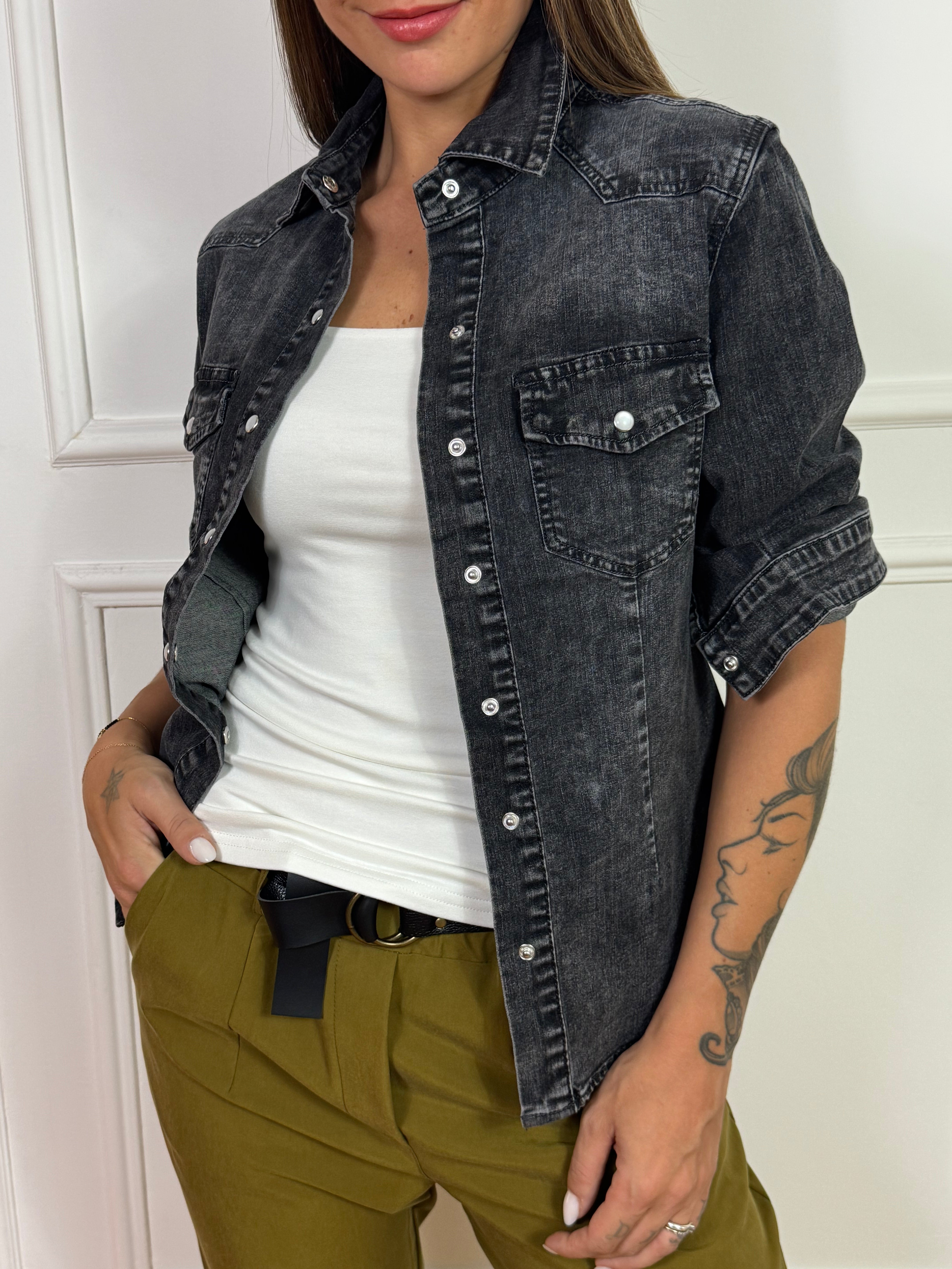 Camicia in jeans Susy Mix GRIGIO DELAVE'