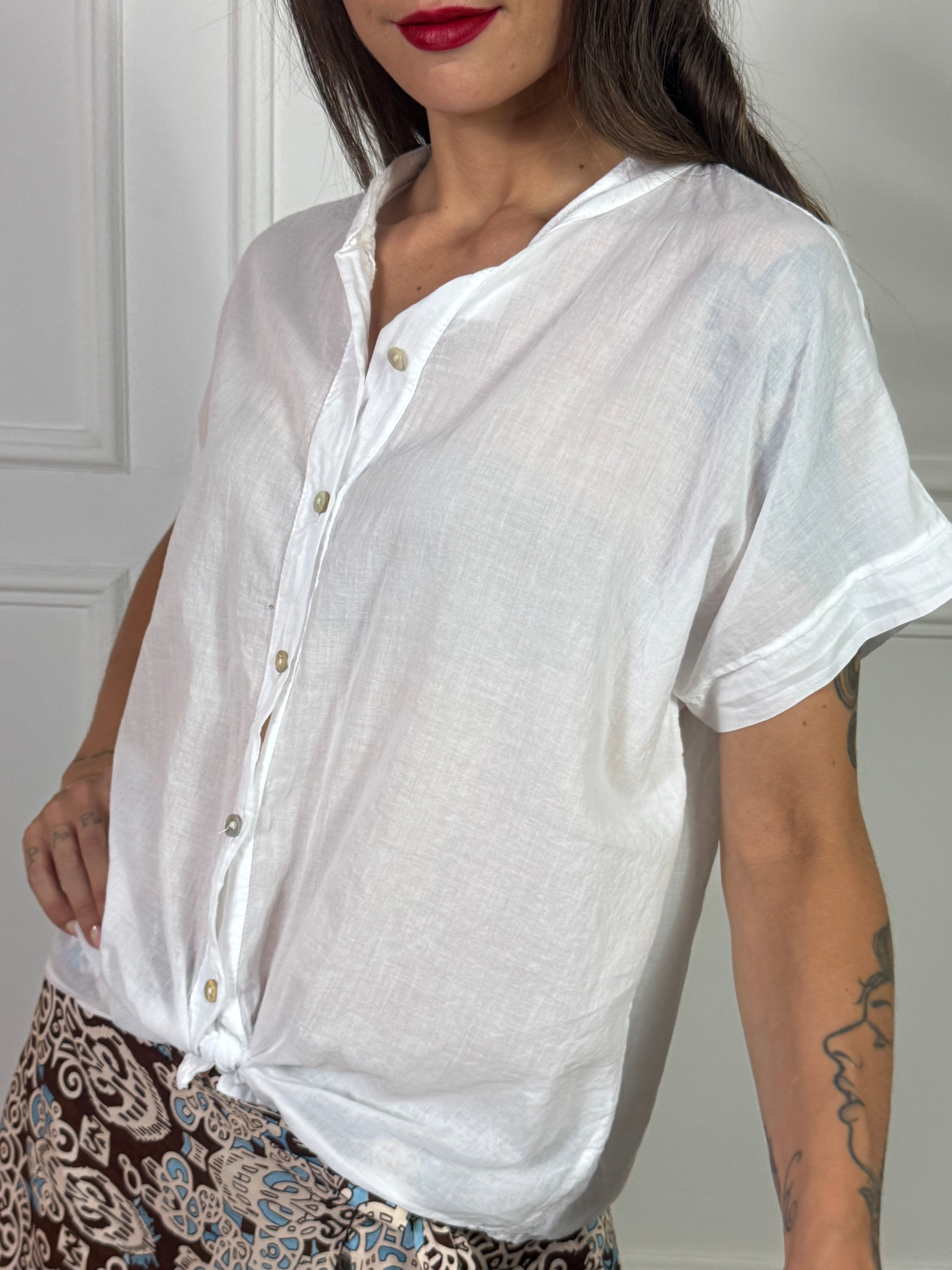 Camicia MANICA CORTA Kikisix in mussola di cotone