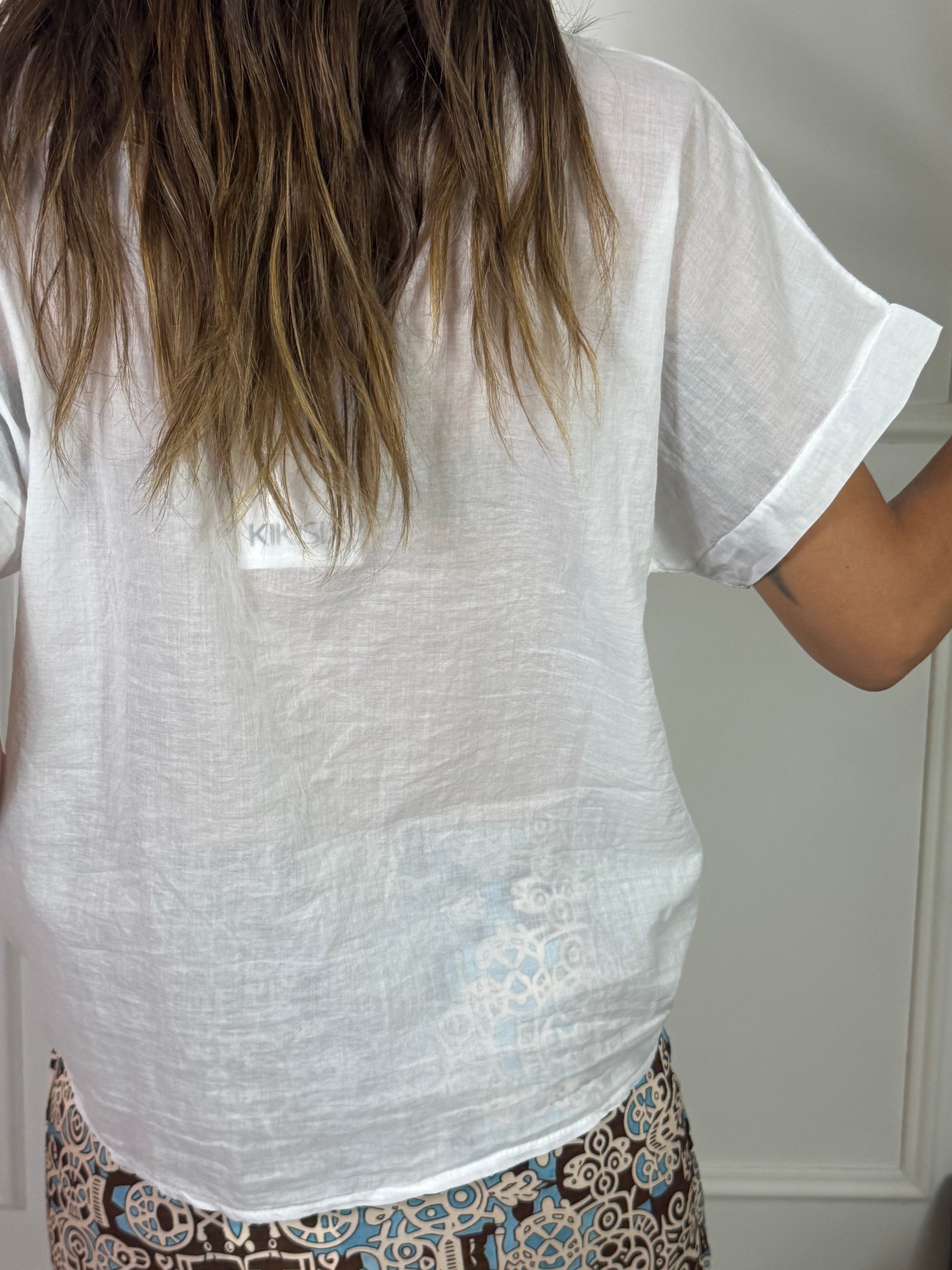 Camicia MANICA CORTA Kikisix in mussola di cotone
