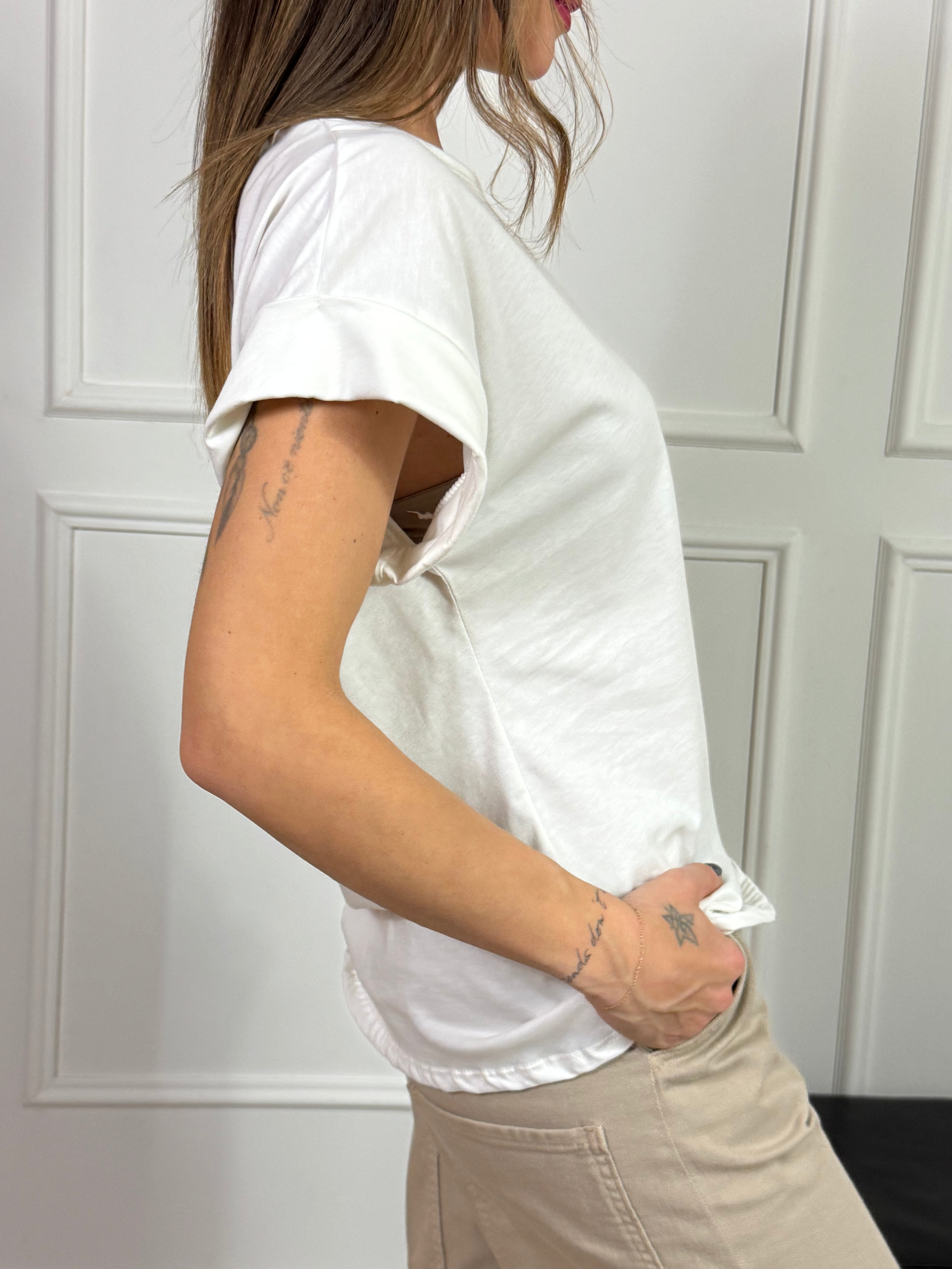 T-shirt Kikisix con stampa MISS ROCK