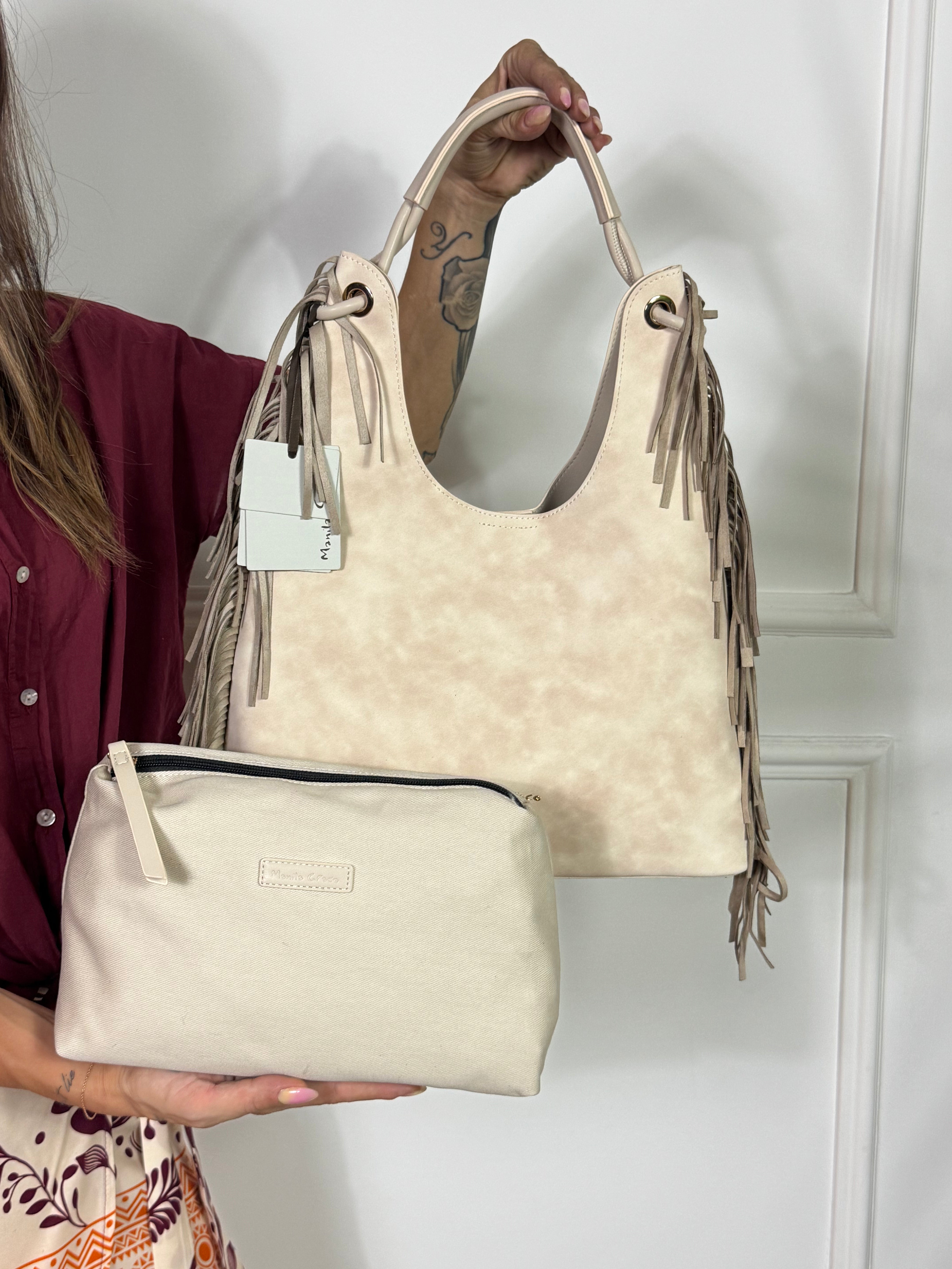 Borsa Manila Grace SHOULDER BAG FRANGE - ART. S6/J/B801EU