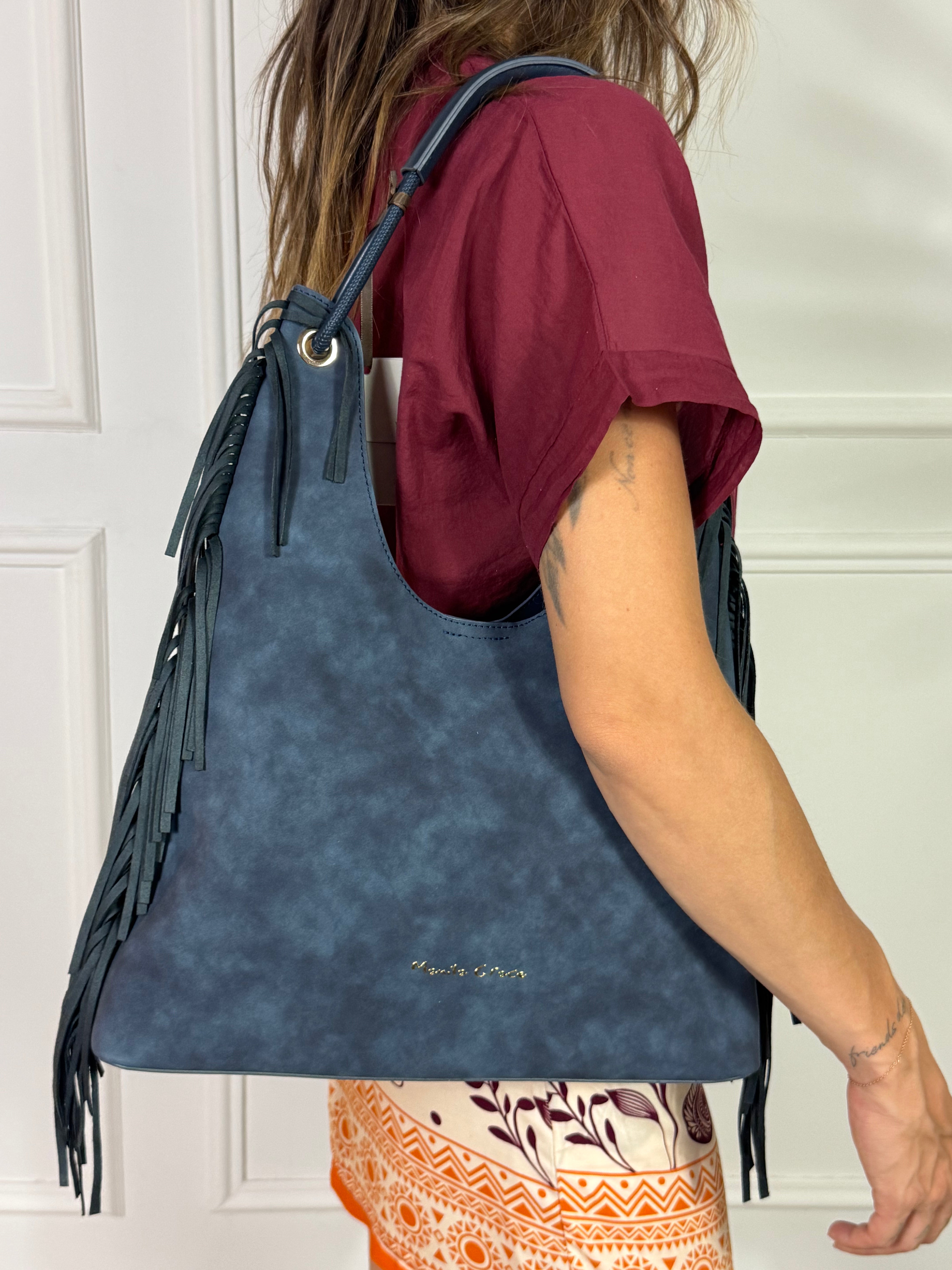 Borsa Manila Grace SHOULDER BAG FRANGE - ART. S6/J/B801EU