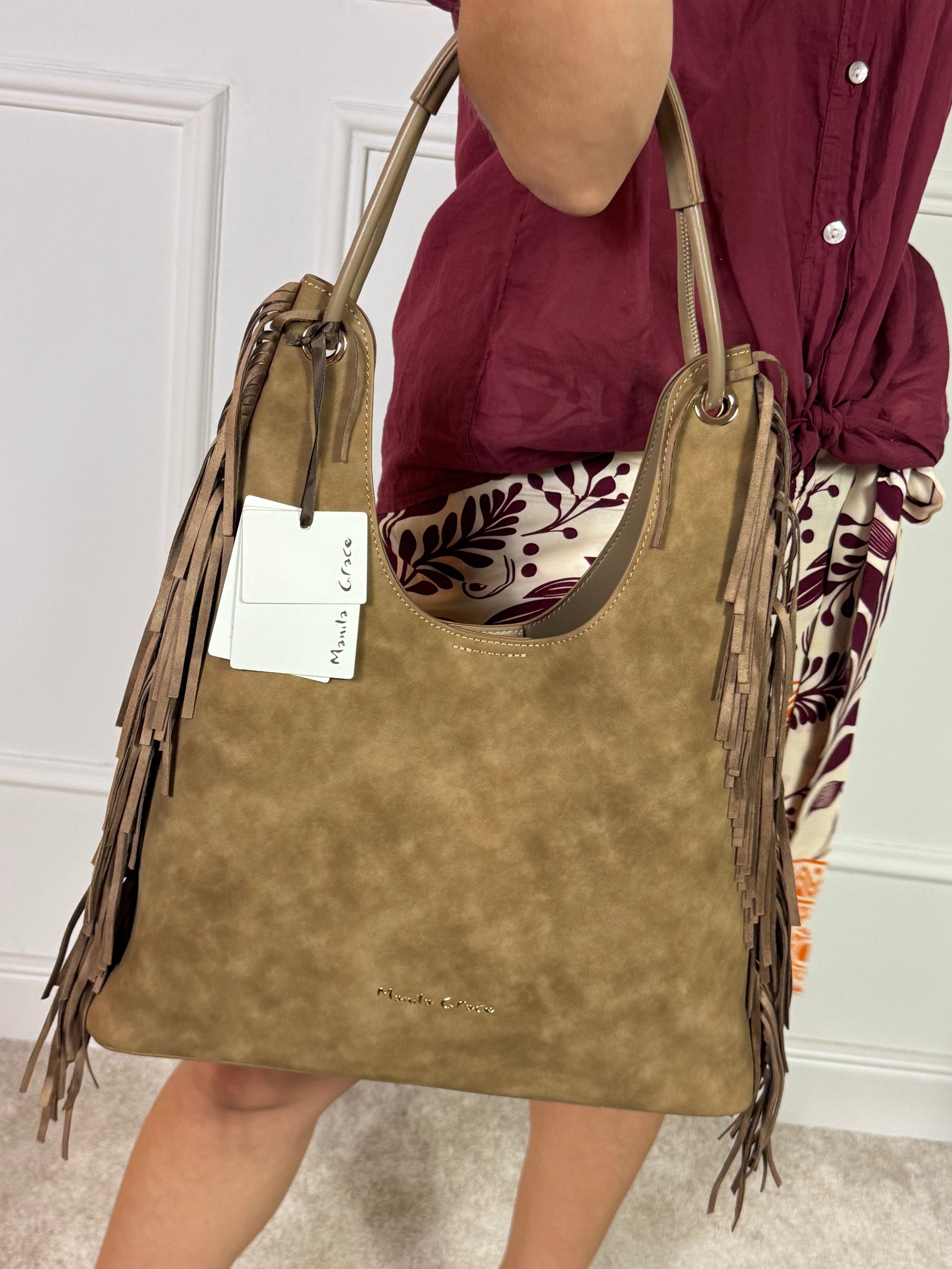 Borsa Manila Grace SHOULDER BAG FRANGE - ART. S6/J/B801EU