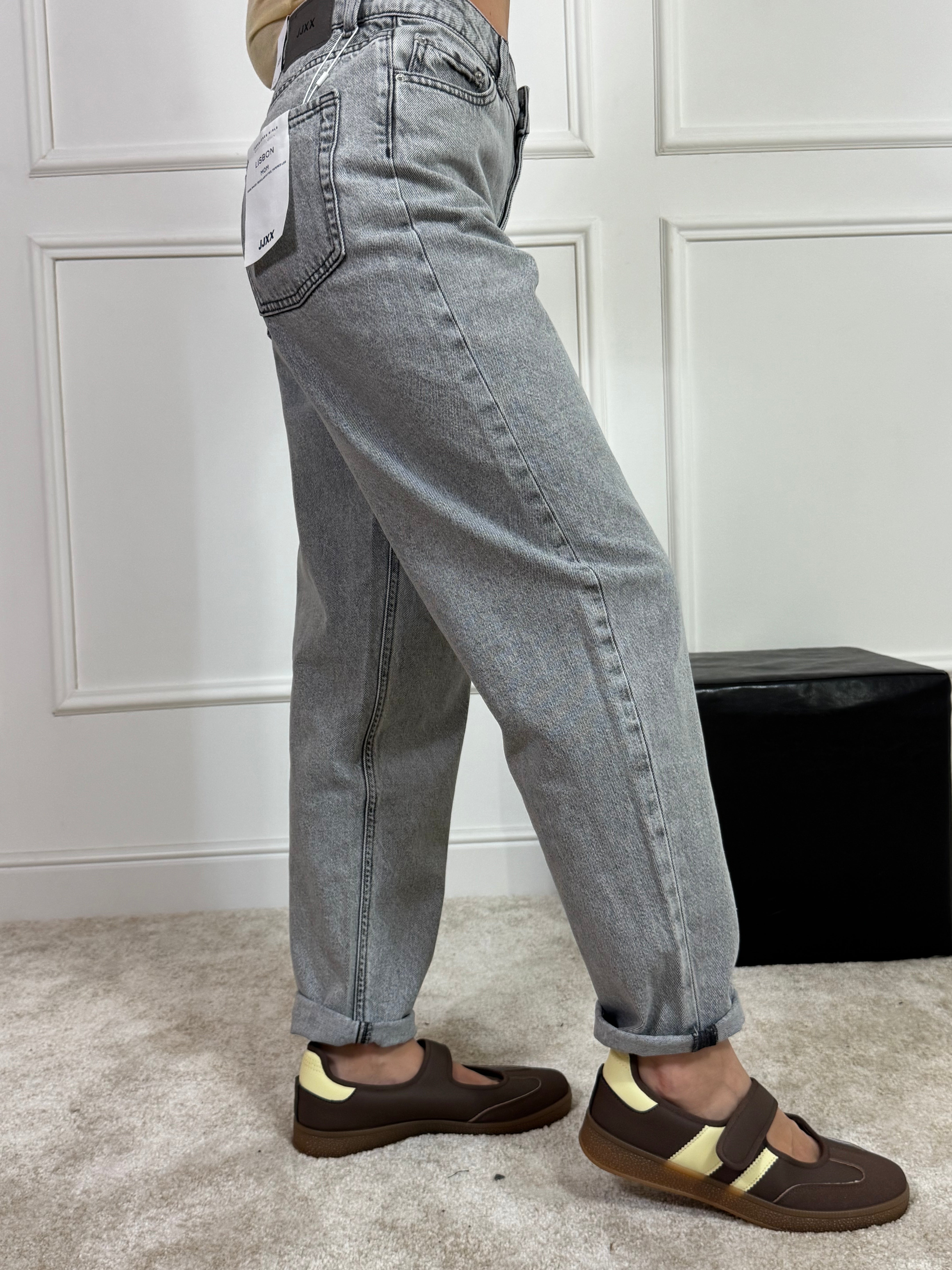 Jeans JJXX LISBON MOM  - colore LIGHT GREY DENIM